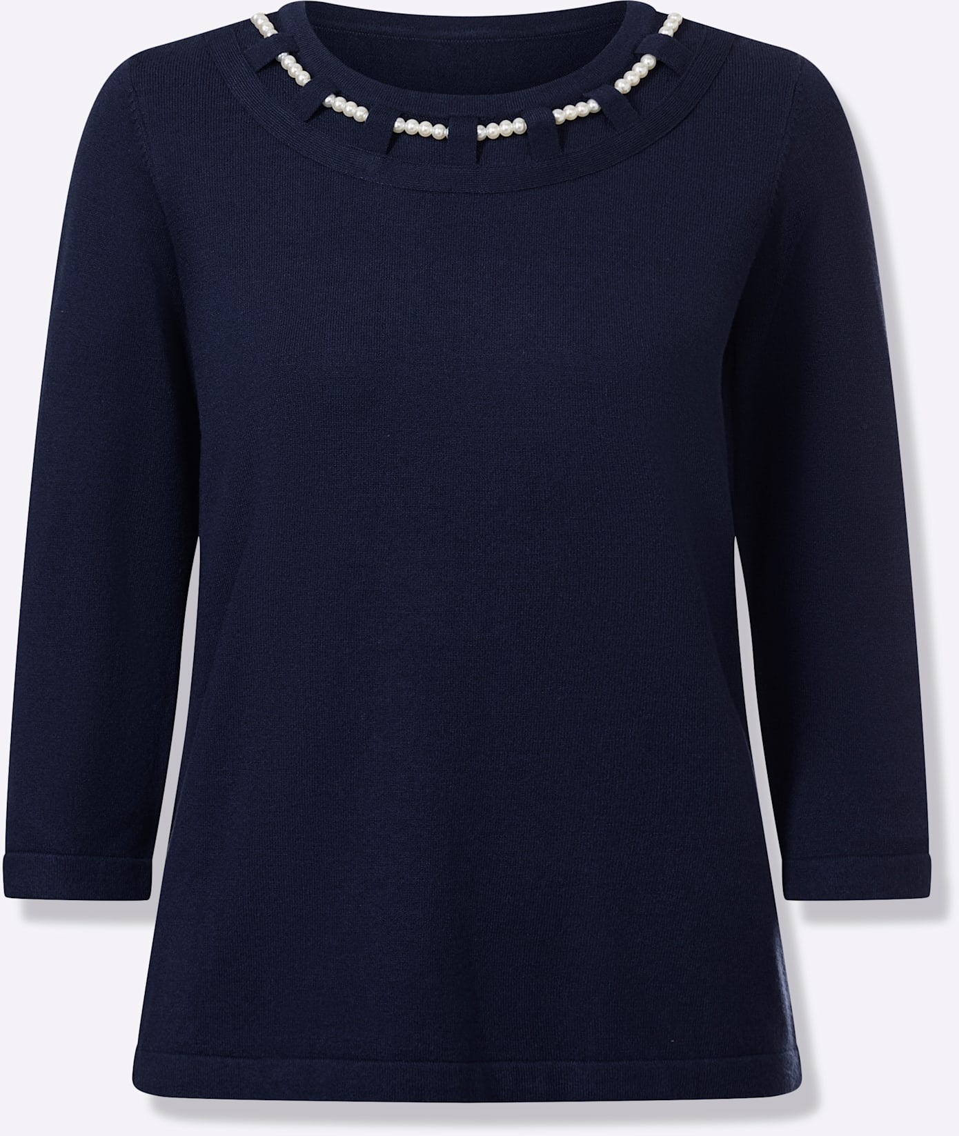 Rollkragenpullover LADY "Rundhals-Pullover", Damen, Gr. 40, marine, 50% Viskose, 28% Polyester, 22% Polyamid, unifarben, Pullover Rollkragenpullover 3