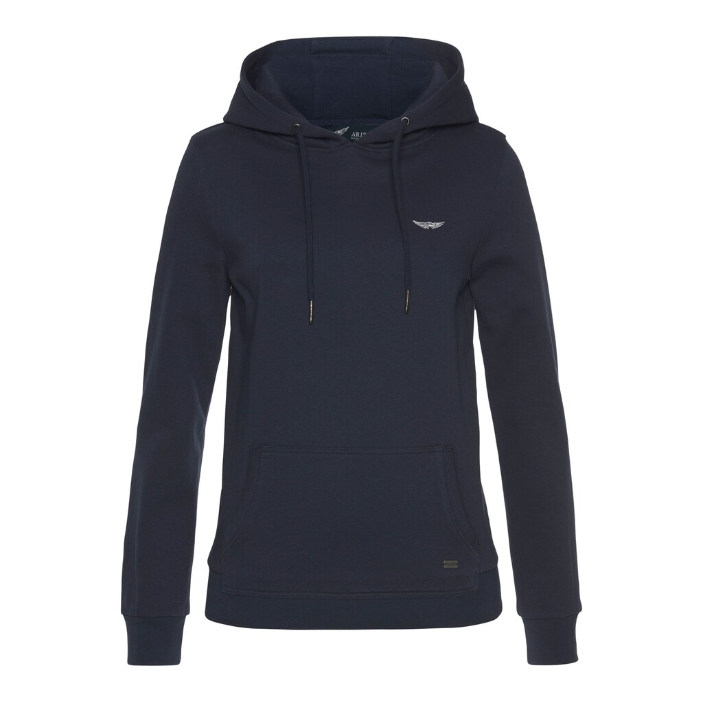 Damenmode Modetrends Arizona Kapuzensweatshirt, mit Logo-Stickerei marine Damenmode Modetrends Arizona Kapuzensweatshirt, mit Logo-Stickerei marine