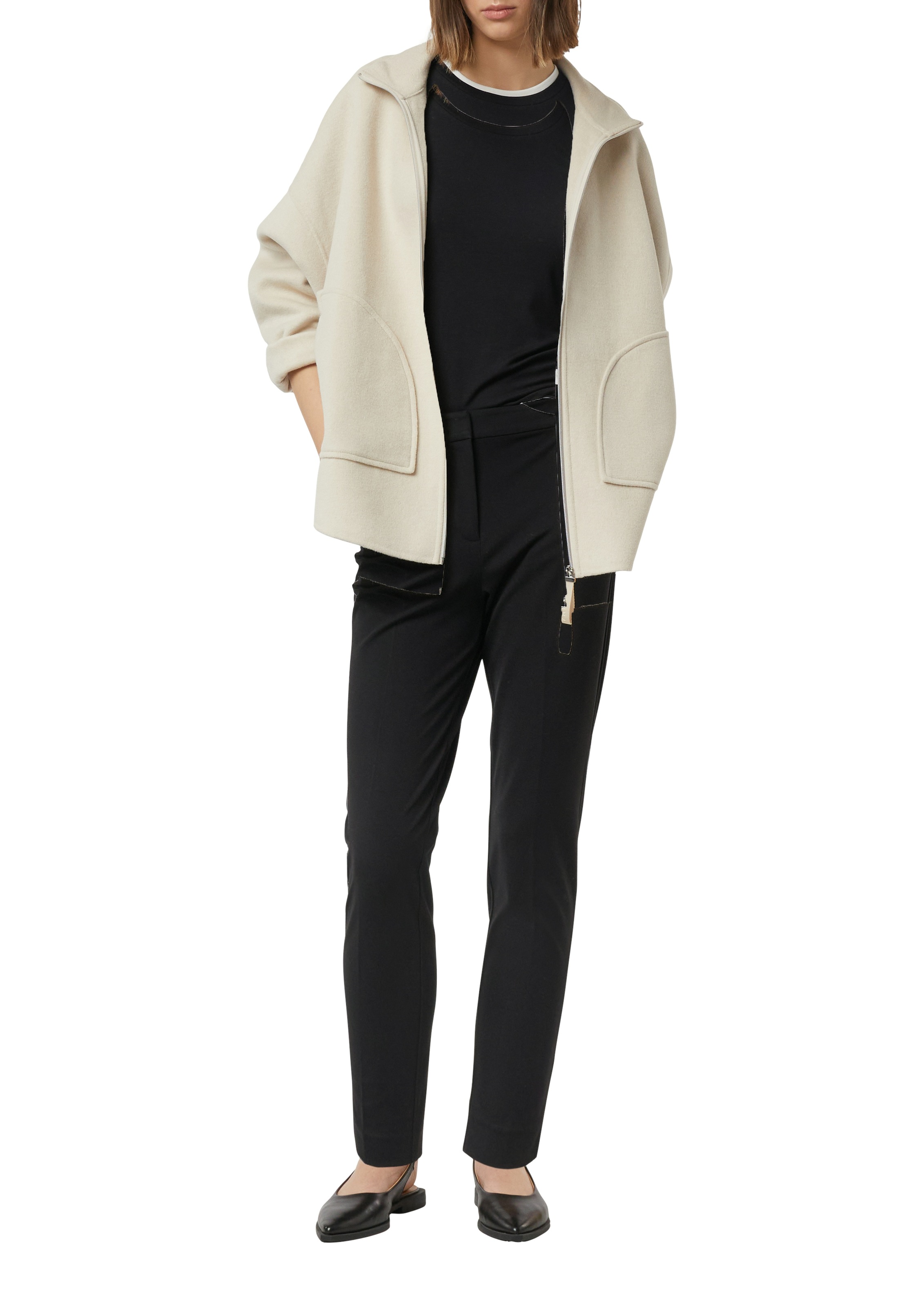 Comma Stoffhose mit Bundfalte und Viskose-Stretch günstig online kaufen