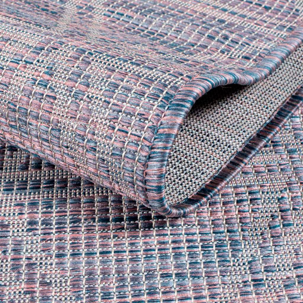 Carpet City Outdoorteppich »PALM3073«, rund, 5 mm Höhe, Wetterfest & UV-beständig, für Balkon, Terrasse, Küche, flach gewebt