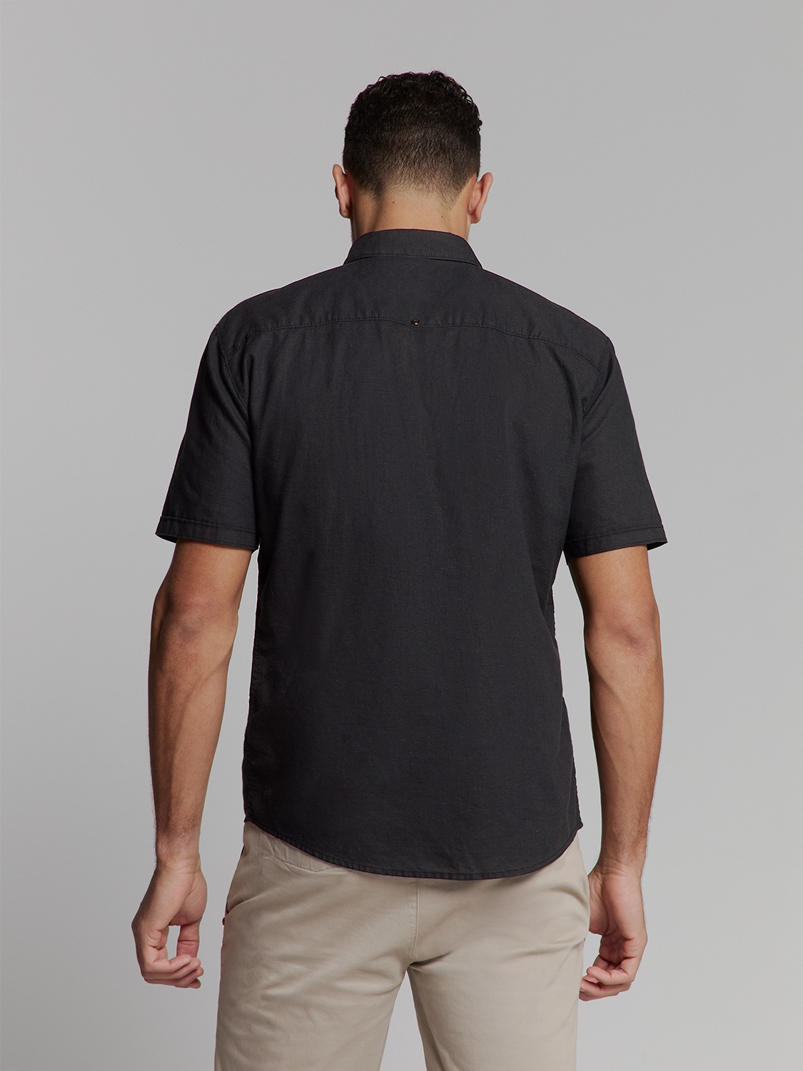 NO EXCESS Langarmhemd "No Excess Linnen shirt" günstig online kaufen