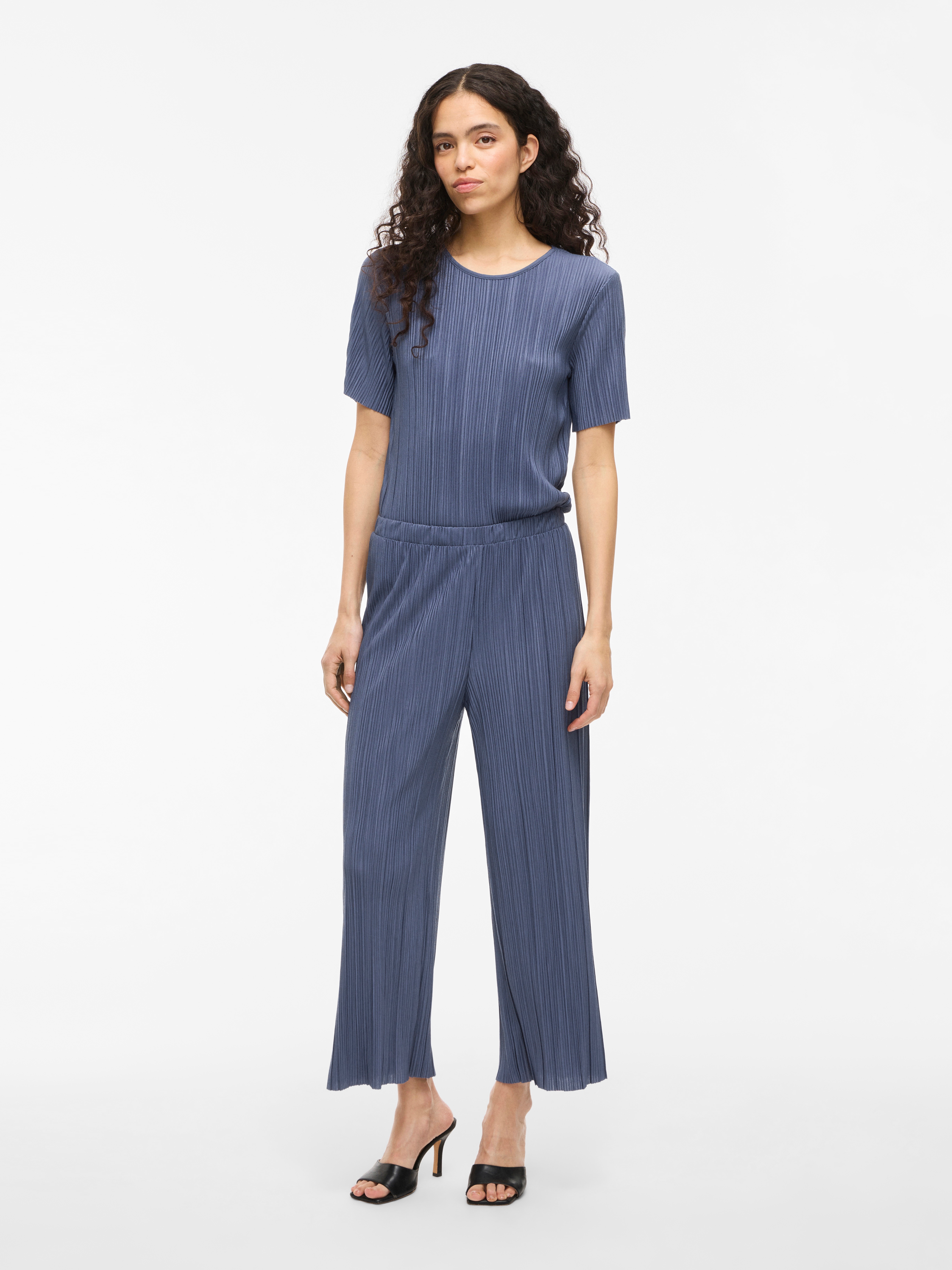 Thumbnail - Vila Schlupfhose "VIPLISA HW CULOTTE PANTS - NOOS" Sommerhose, plissierte Optik