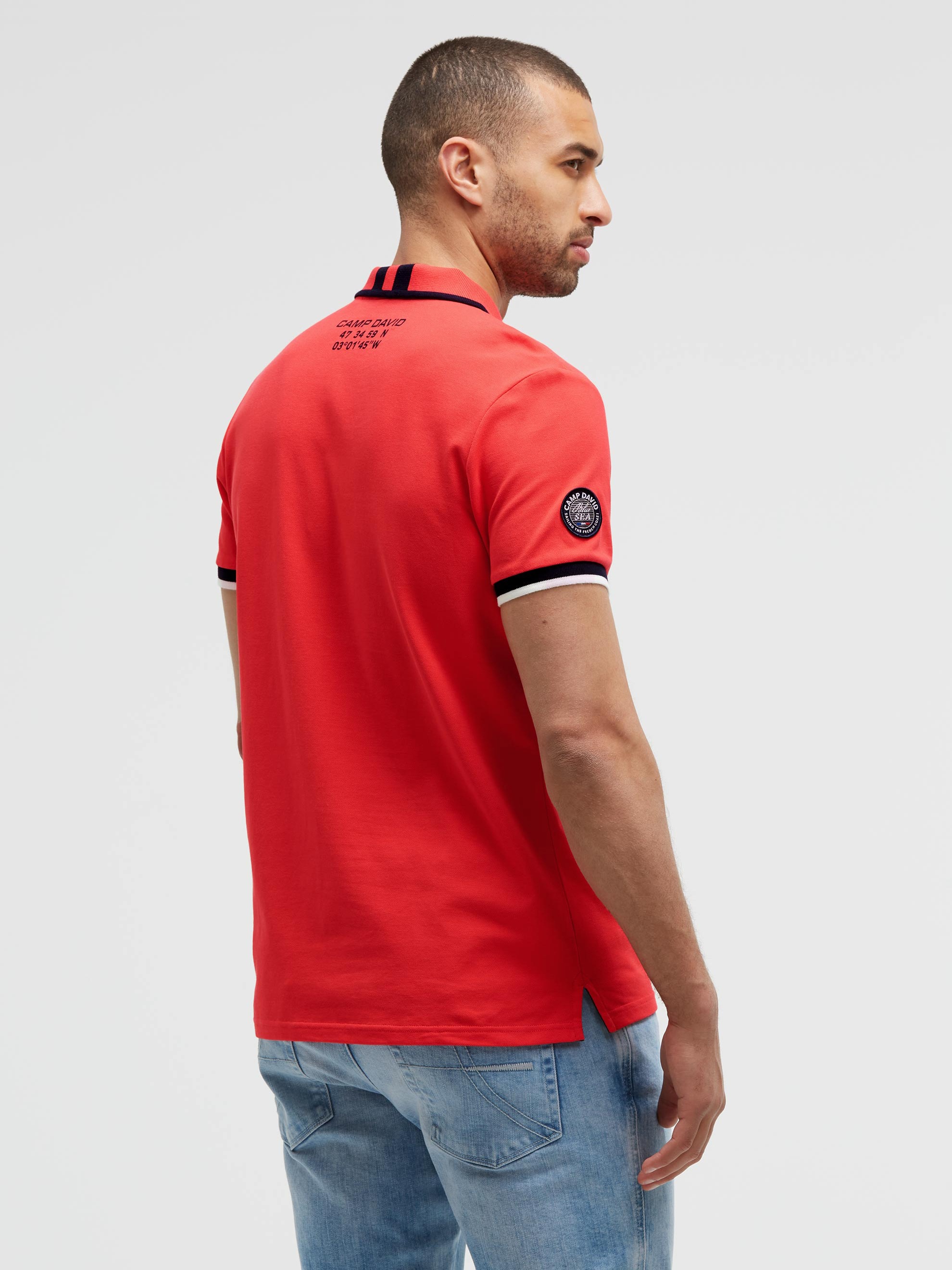 CAMP DAVID Poloshirt mit Baumwolle