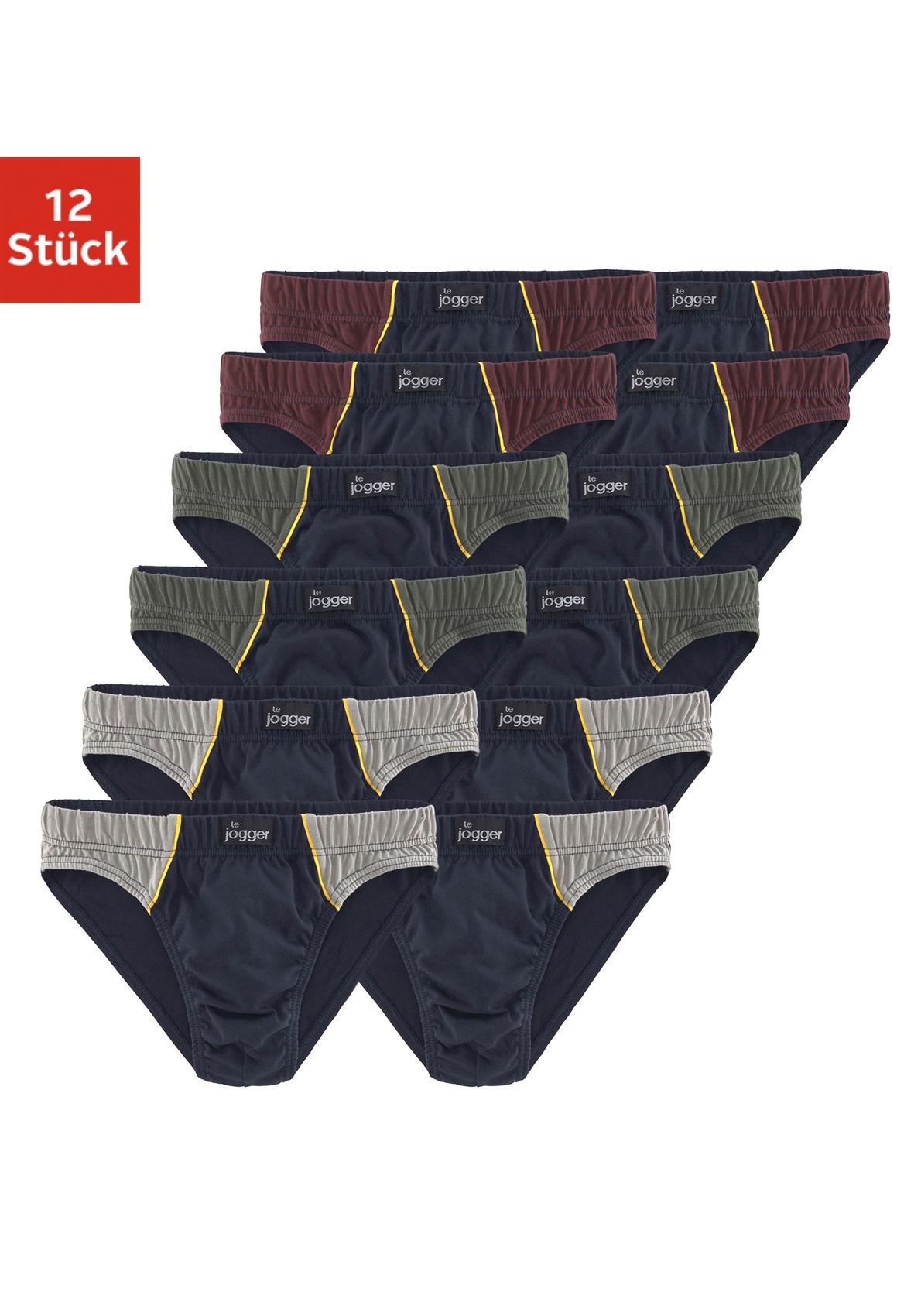 le jogger Slip Packung, 12 Stk. mit Farbhighlights