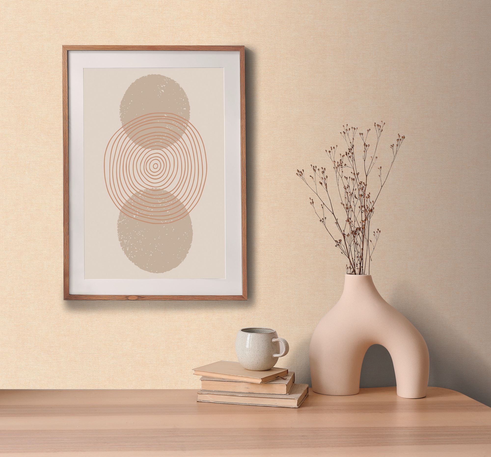 living walls Vliestapete »Smart Surfaces einfarbige Tapete Unitapete Struktur-Optik Landhaus«, matt, Vliestapete Textil-Optik für Schlafzimmer Küche Wohnzimmer Uni Design