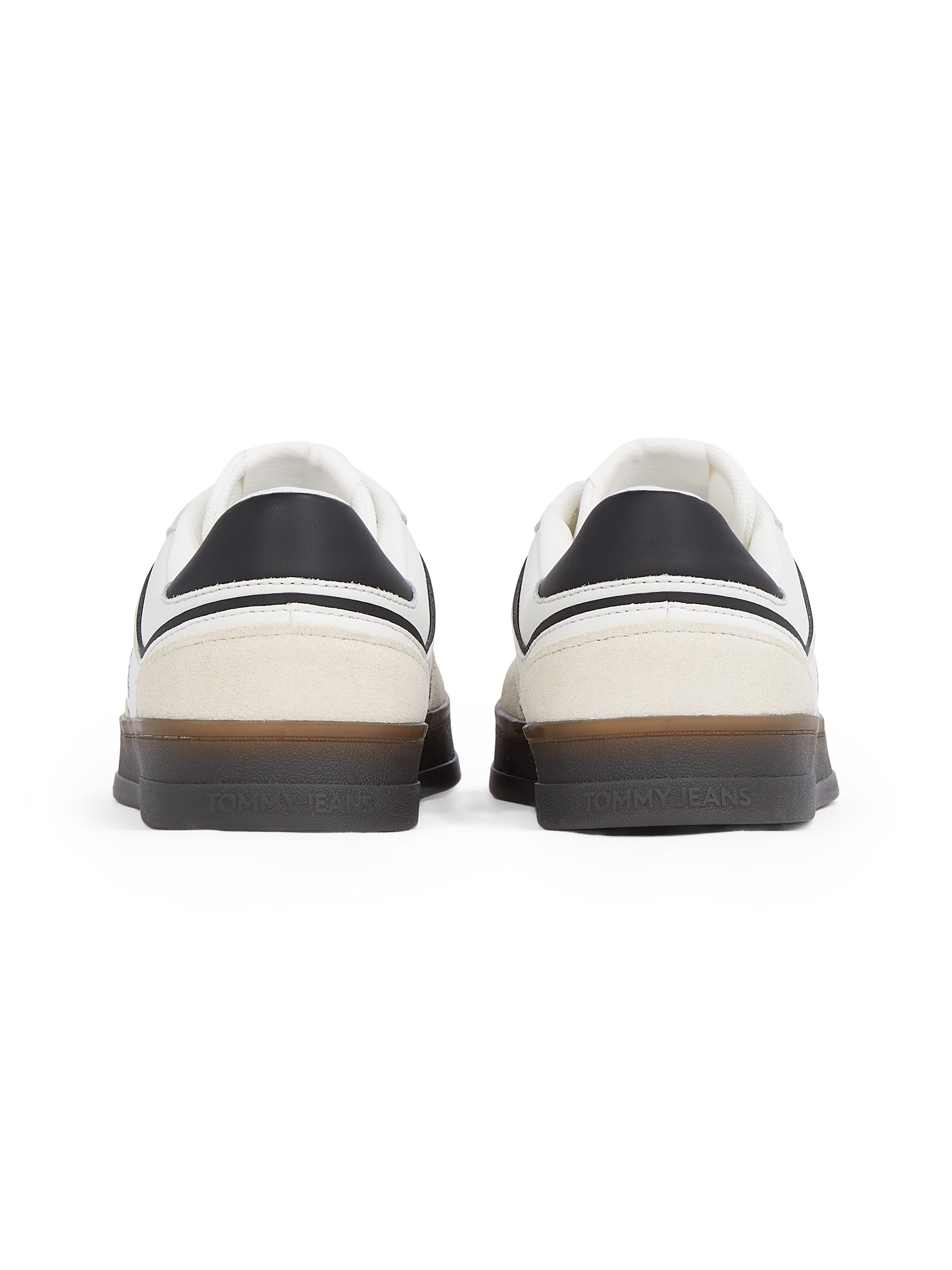 Tommy Jeans Sneaker »THE GREENWICH LEATHER«, Freizeitschuh, Halbschuh, Schnürschuh mit Kontrastbesatz
