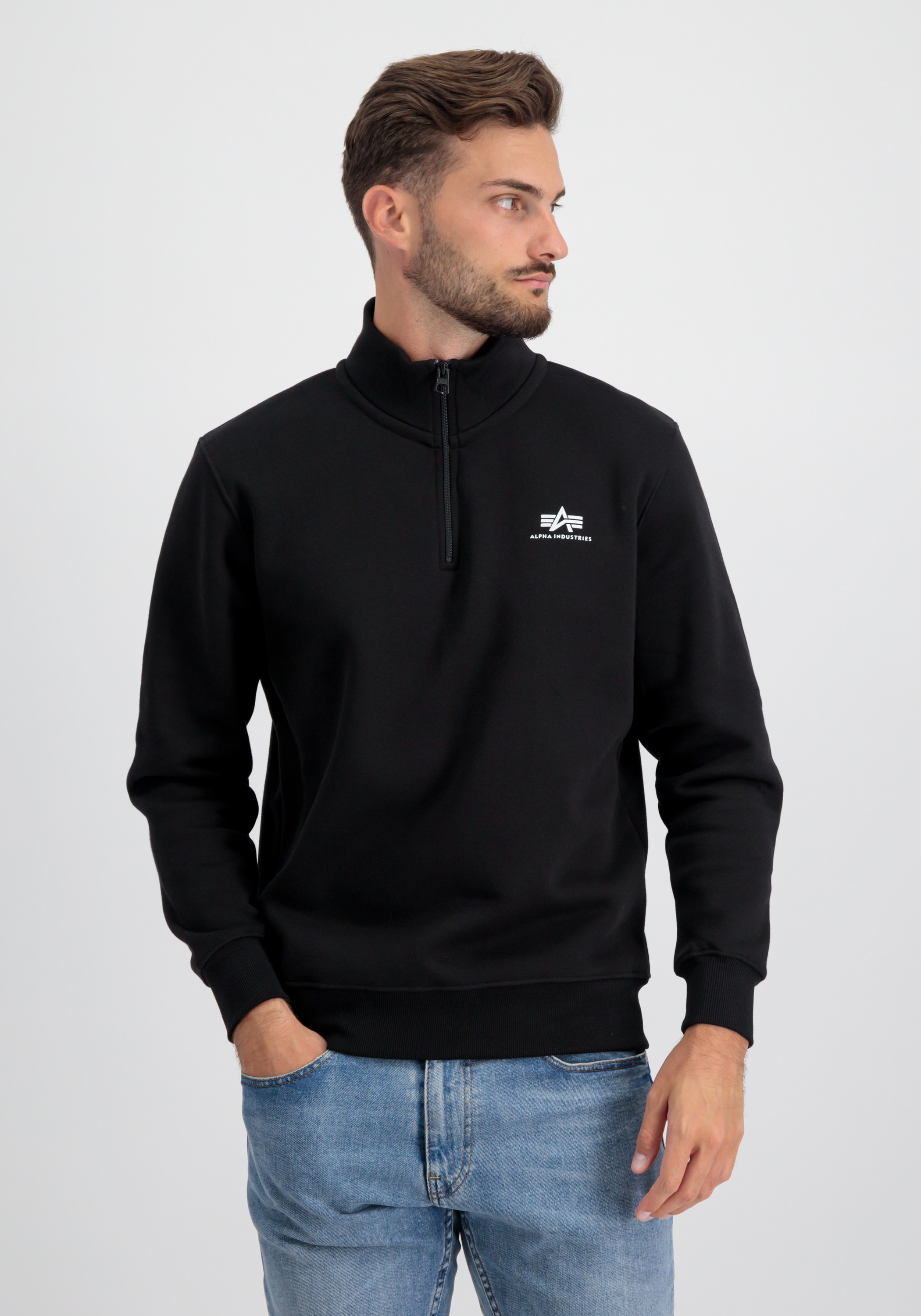 Alpha Industries Sweater »Alpha Industries Men - Sweatshirts Half Zip Sweatshirt SL«