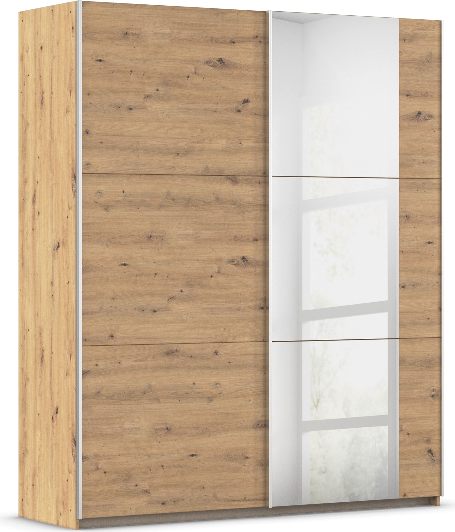 rauch Schwebetürenschrank "Kleiderschrank Schrank Garderobe AURELIO" 3 Ausstattungen BASIC/CLASSIC/PREMIUM (inkl. SOFT-CLOSE-FUNKTION), zeitloses Design, viele Farben, Breiten 175/218/261 cm MADE IN GERMANY