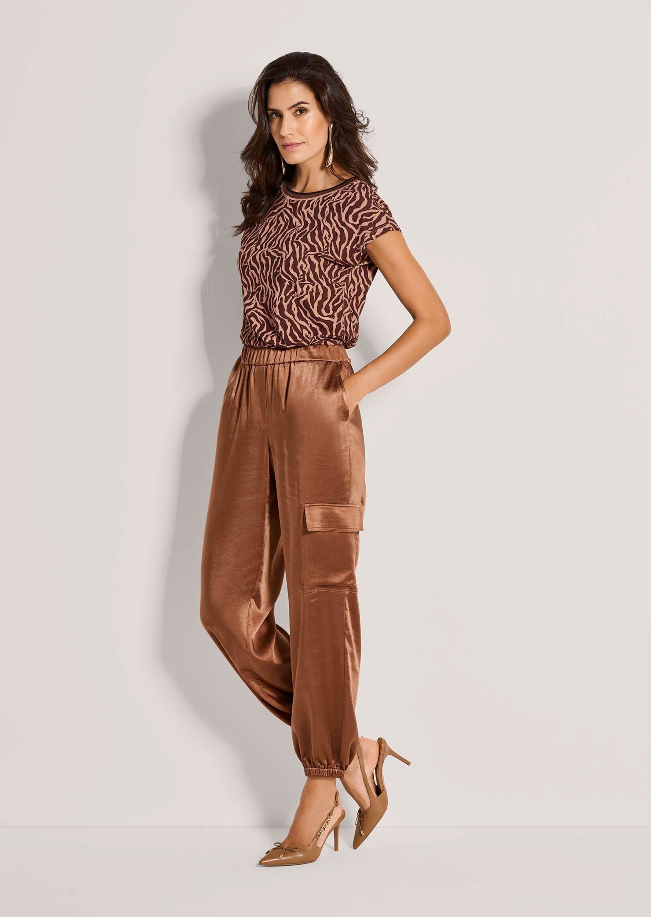 MADELEINE Stoffhose "Satinhose Stoffhose mit Schlupfbund" günstig online kaufen