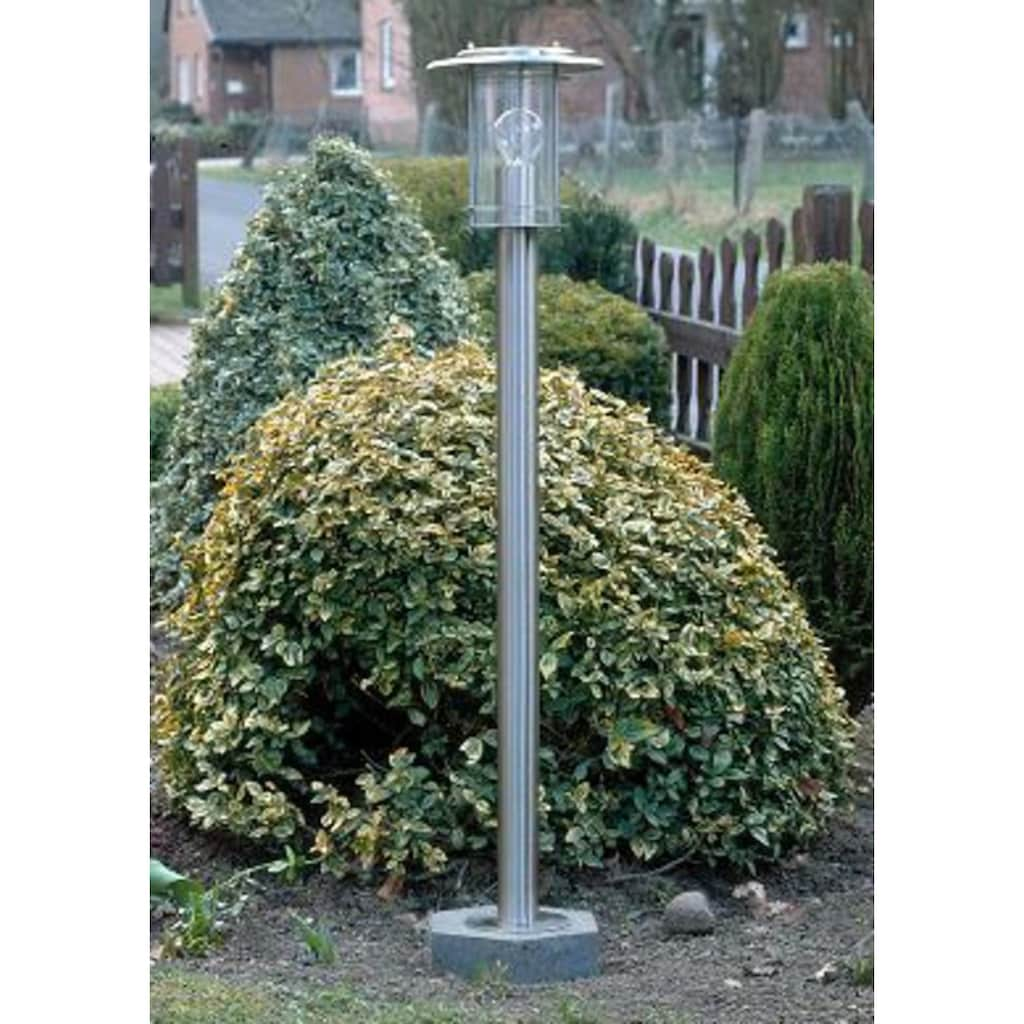 Brilliant Außen-Stehlampe »YORK«, 1 flammig-flammig, 100cm Höhe, E27 max. 40W, LED geeignet, aus rostfreiem Edelstahl