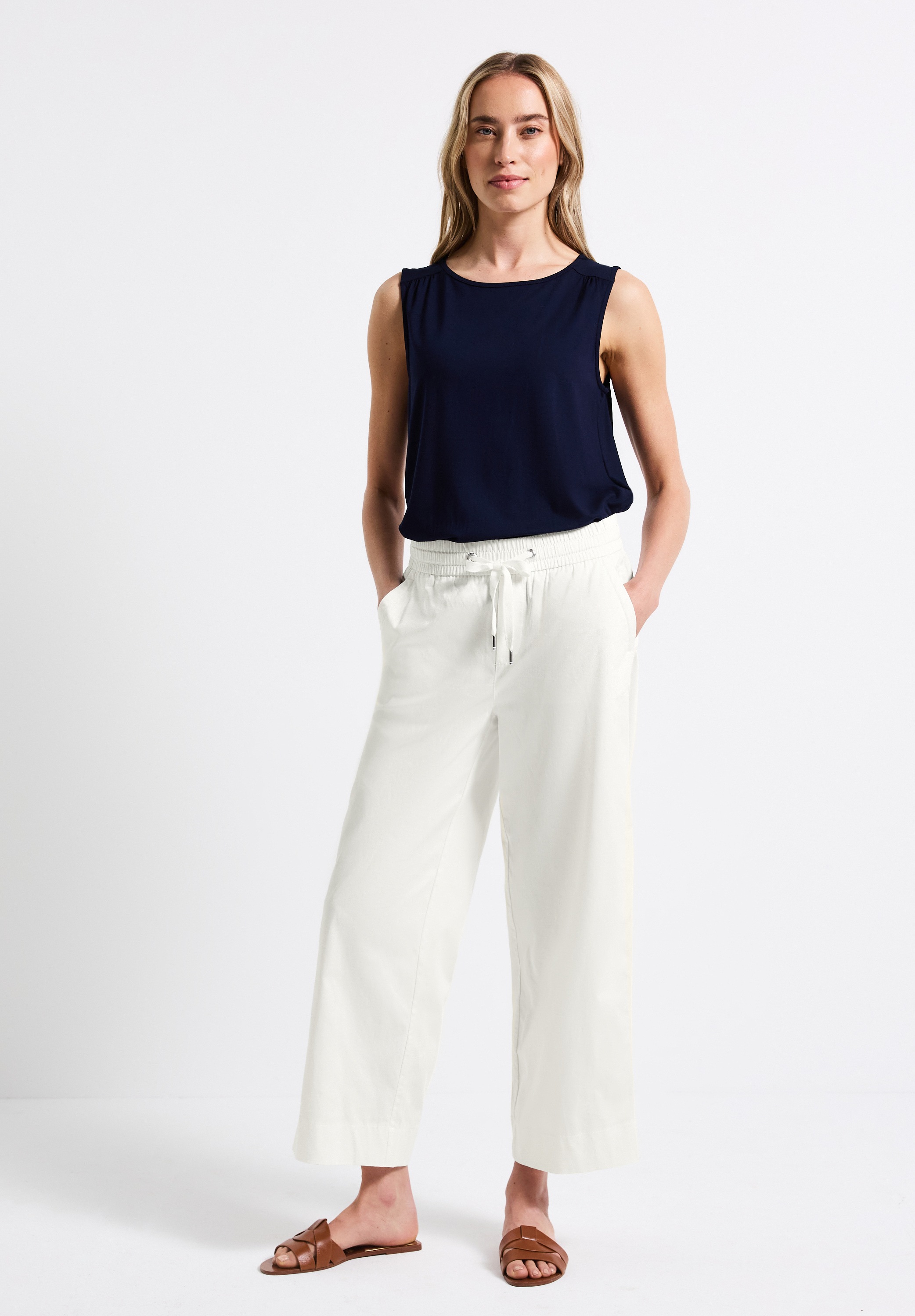 STREET ONE Stoffhose, High Waist