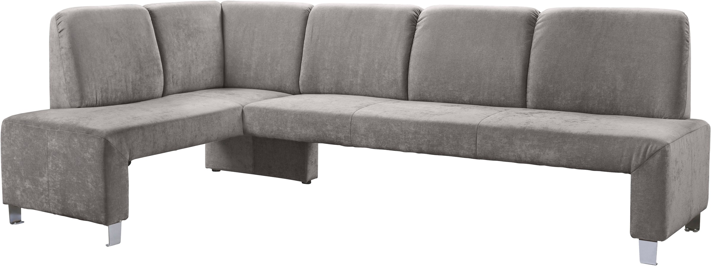 exxpo - sofa fashion Eckbank "Intenso, viele Bezugsstoffe Cord, Struktur 243/158 cm (B/T)" hohe Bodenfreiheit, frei im Raum stellbar, hoher Sitzkomfort