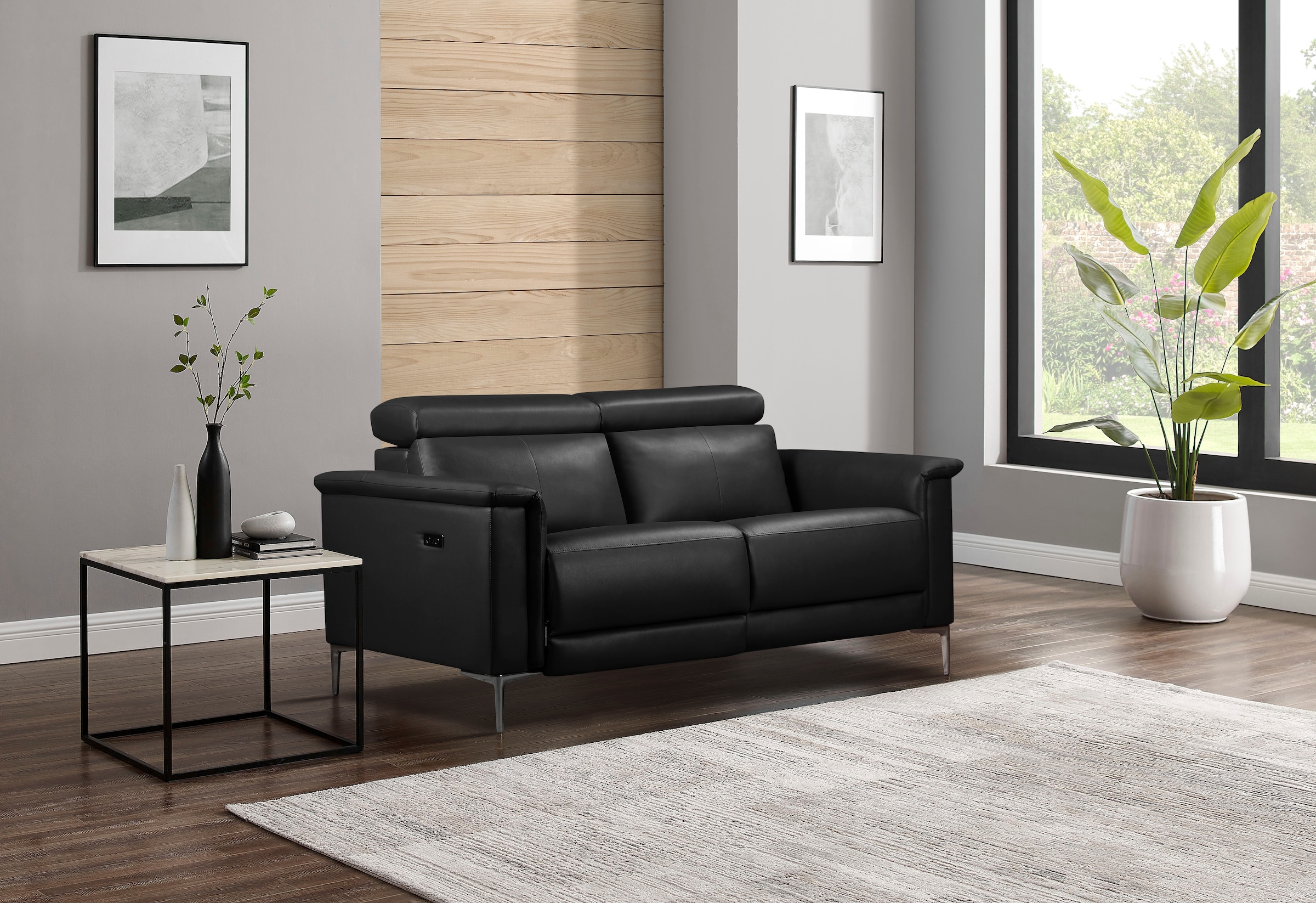 Places of Style 2-Sitzer »Lund«, manueller od. elektrischer Relaxfunktion und USB-A
