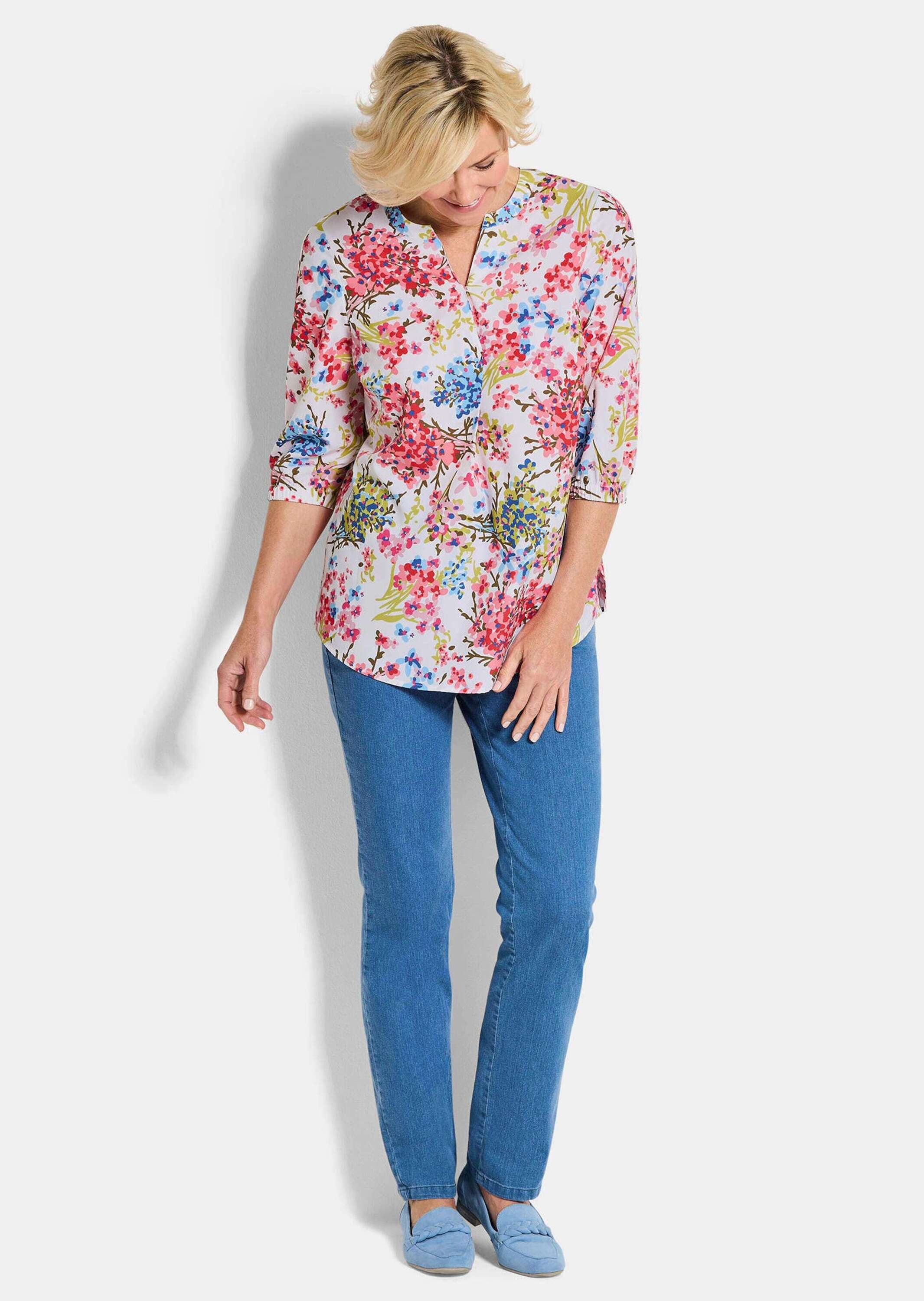GOLDNER Tunika "Pflegeleichte Bluse mit Blumenmuster" günstig online kaufen