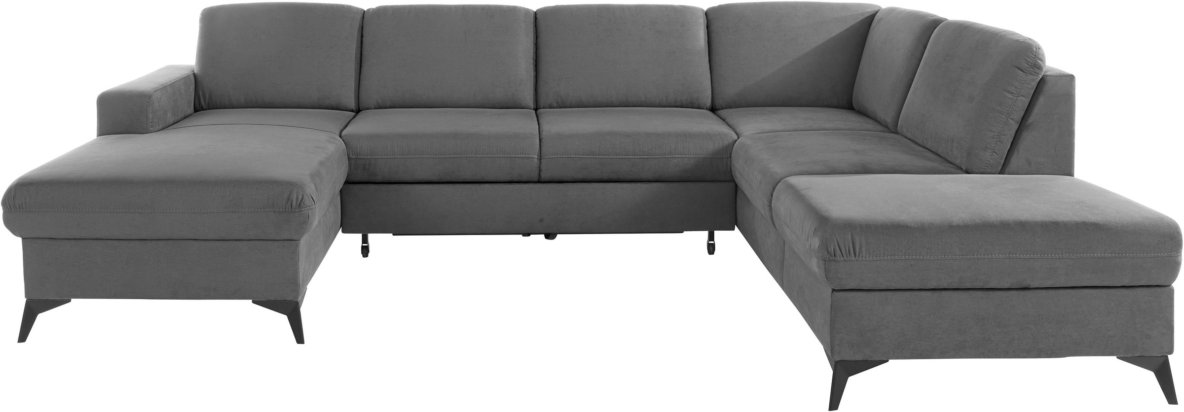 Home affaire Wohnlandschaft "Lolland U-Form" Wahlweise mit Bettfunktion und günstig online kaufen