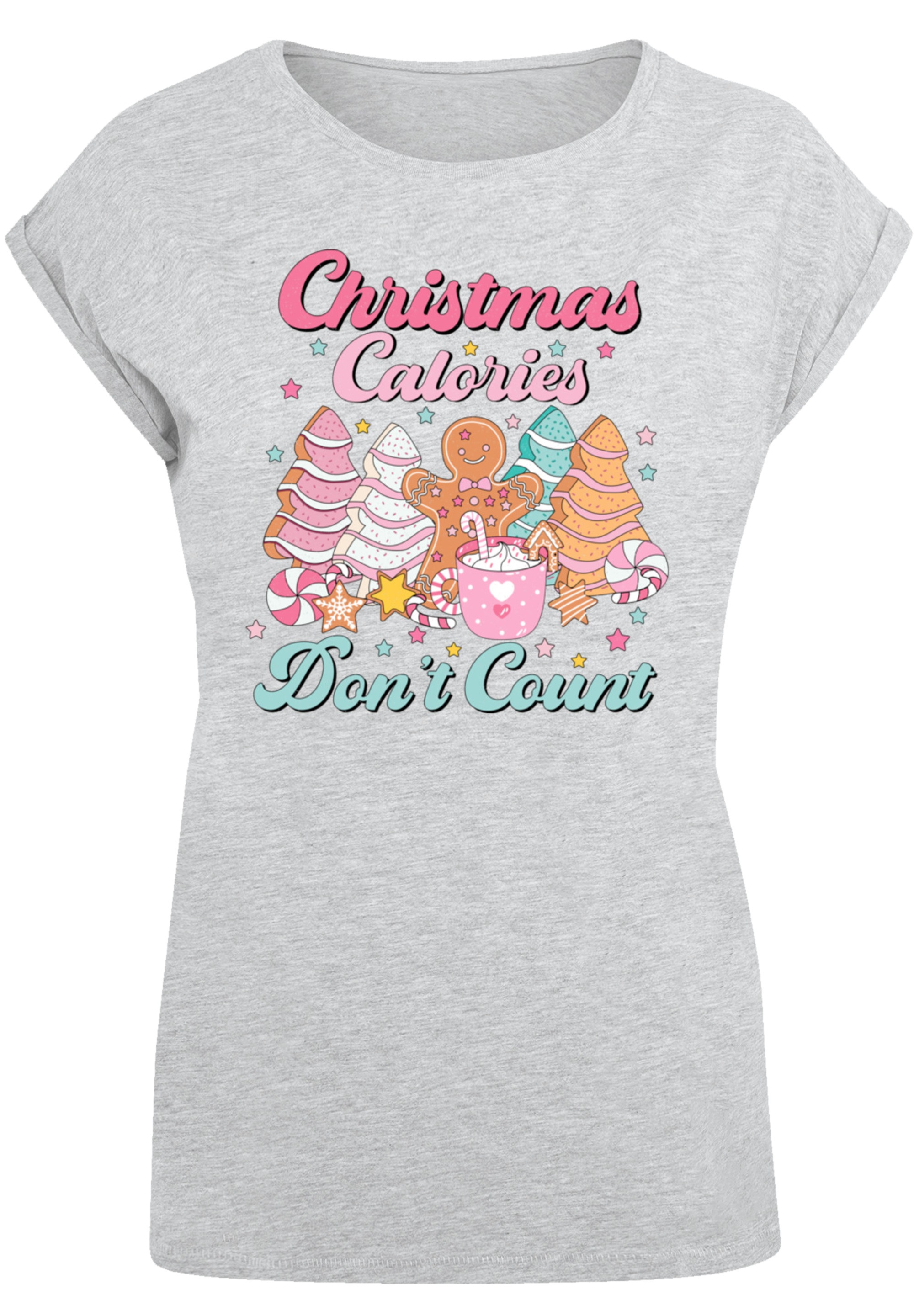 F4NT4STIC T-Shirt »Weihnachten Dont Count Candy«, Premium Qualität, Weihnachts-Kollection