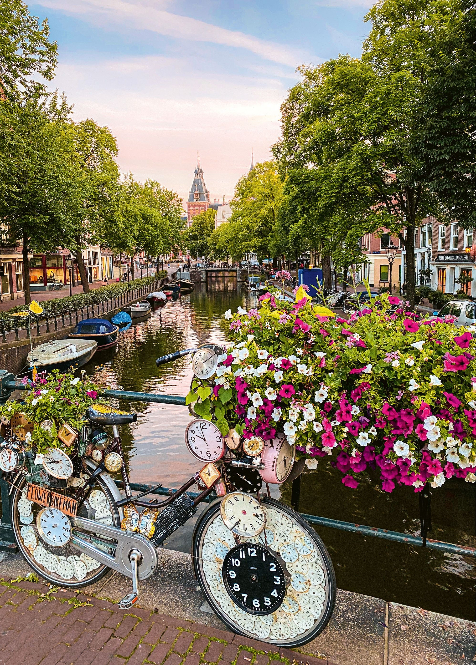 Ravensburger Puzzle »Fahrrad und Blumen in Amsterdam«, Made in Germany