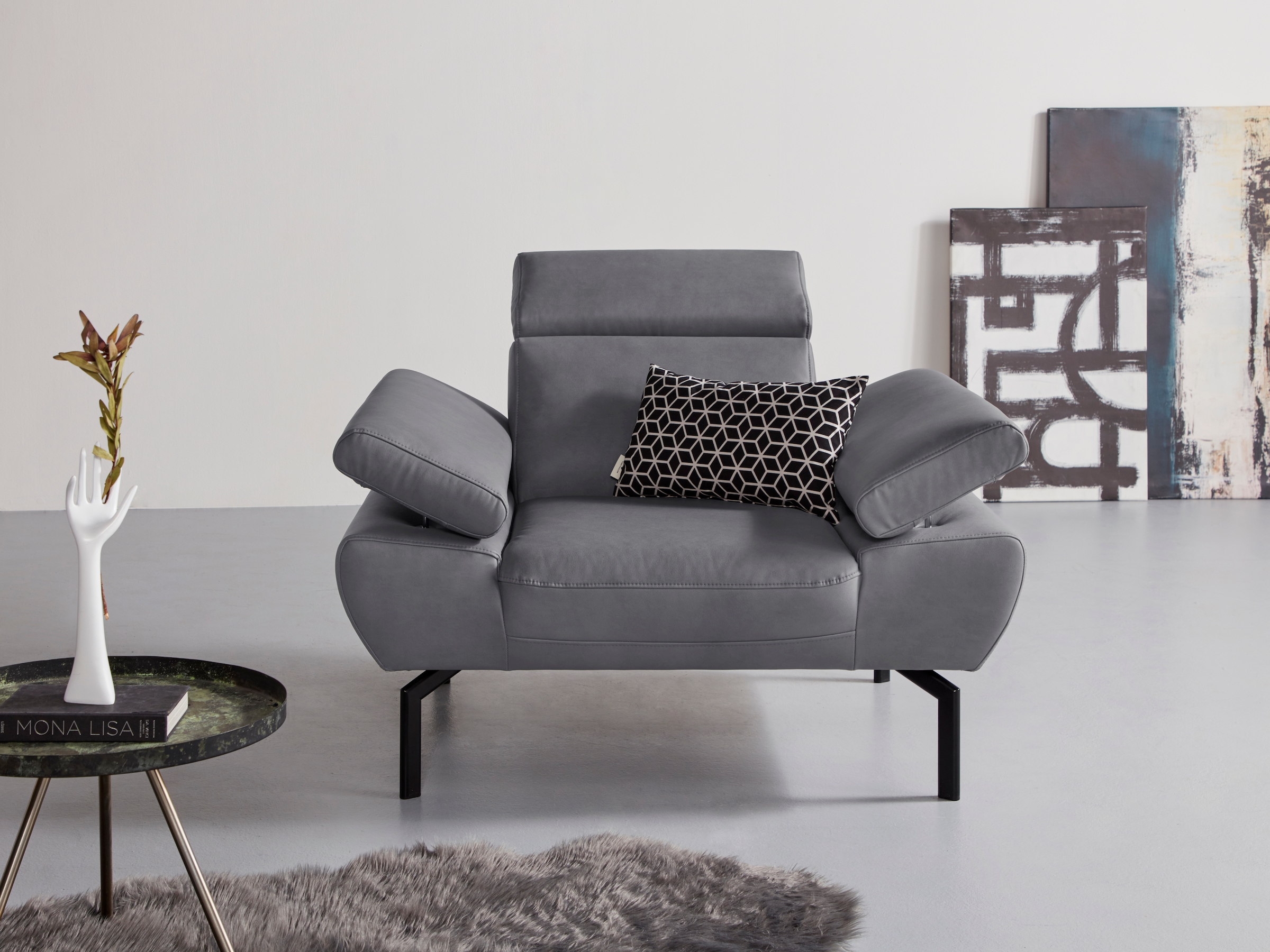 Places of Style Sessel | Lederoptik »Trapino Luxus«, Rückenverstellung, in BAUR mit Luxus-Microfaser wahlweise