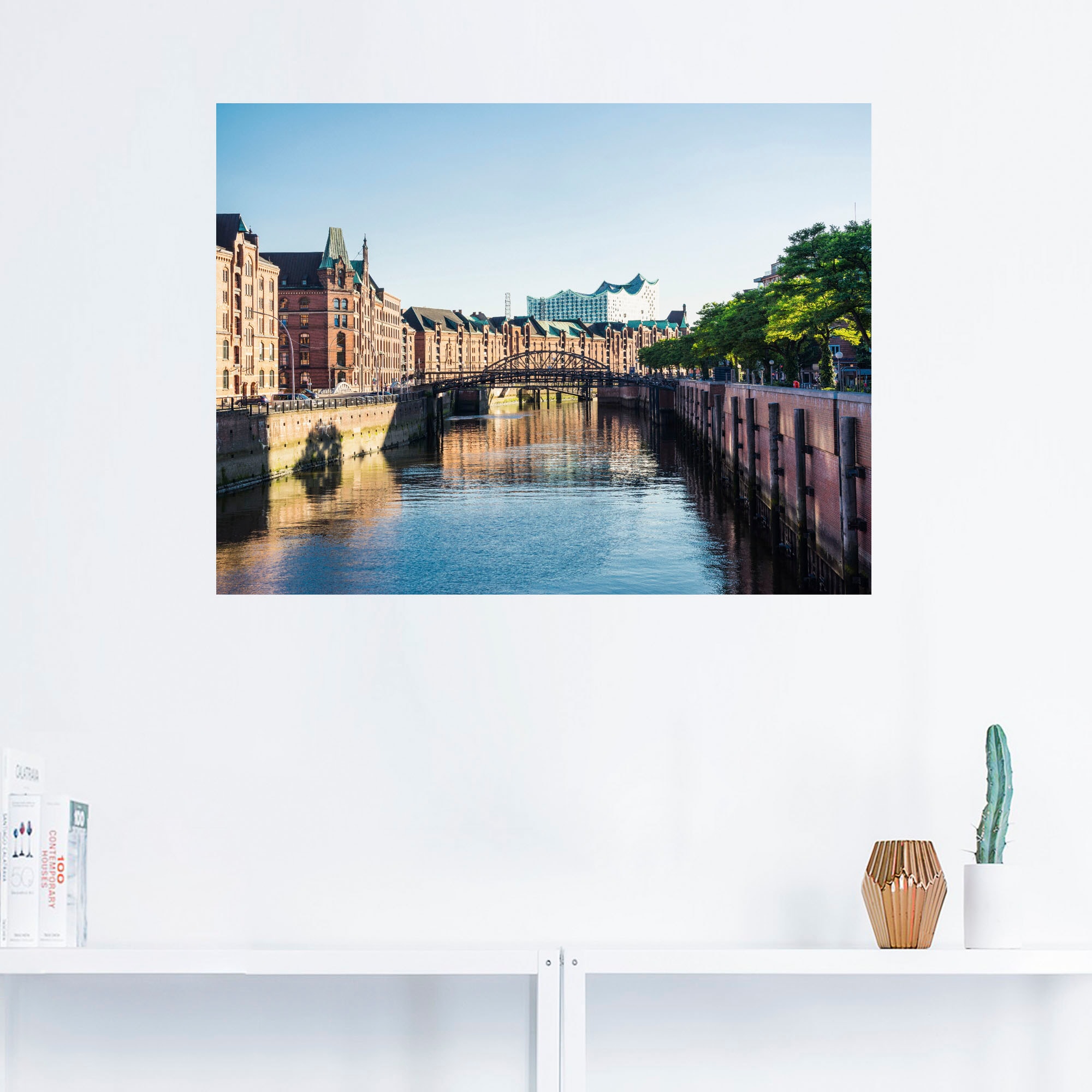 Artland Wandbild »Hamburg Speicherstadt«, Deutschland, (1 St.), als Alubild,  Leinwandbild, Wandaufkleber oder Poster in versch. Größen kaufen | BAUR