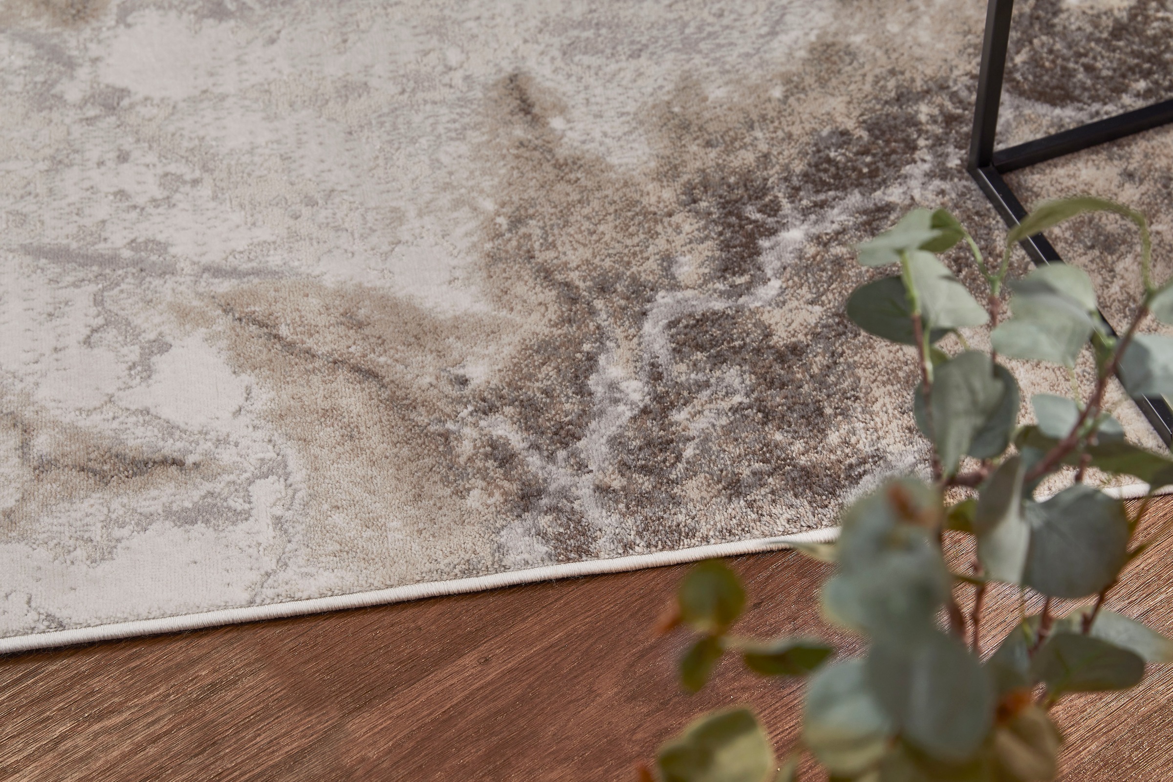 LUXOR living Teppich »Malmö 2«, rechteckig, 9 mm Höhe, Kurzflor, modernes Marmor Design, Hoch-Tief Effekt, Wohnzimmer
