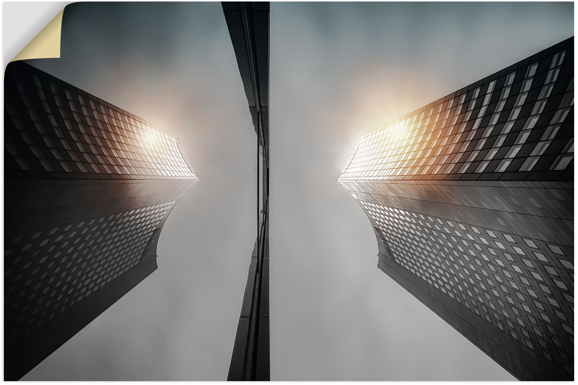 Artland Wandbild »Panorama Tower Leipzig Spiegelung«, Gebäude, (1 St.), als  Alubild, Leinwandbild, Wandaufkleber oder Poster in versch. Größen kaufen |  BAUR