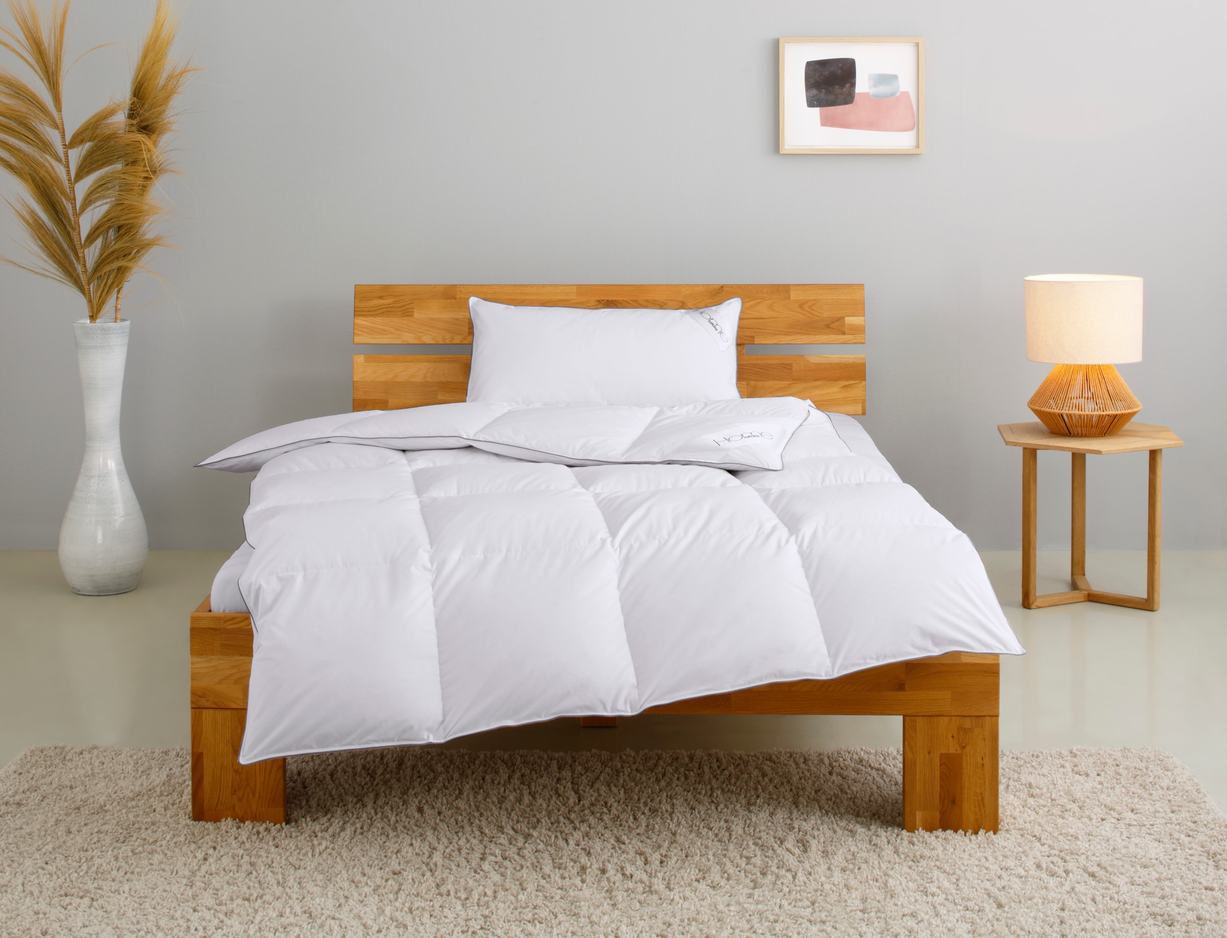 Home affaire Daunenbettdecke + Kopfkissen "TAMINS, Bettdecke 135x200 cm und günstig online kaufen