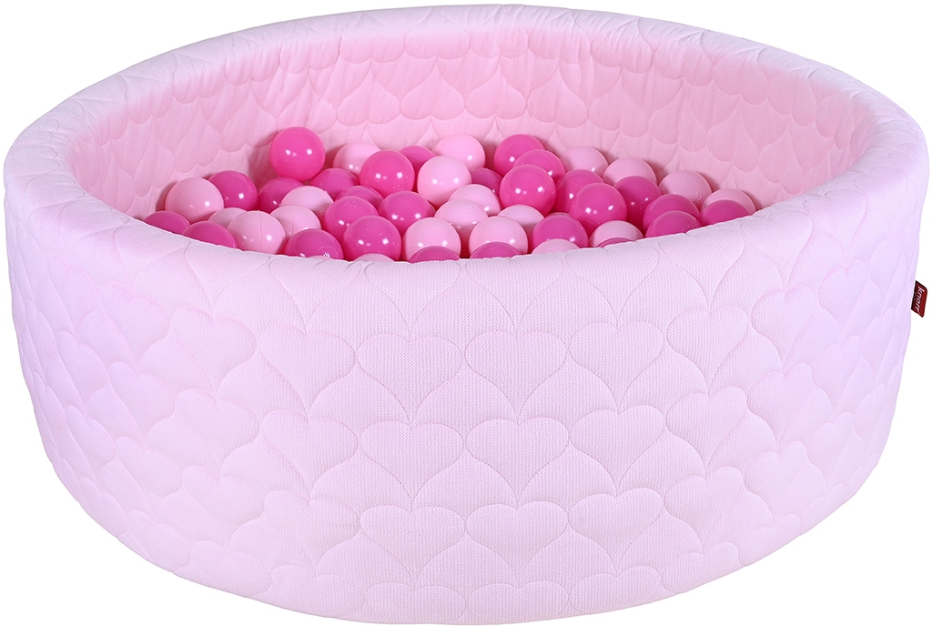 Bällebad »Soft, Heart Rose«, mit 300 Bällen soft pink; Made in Europe