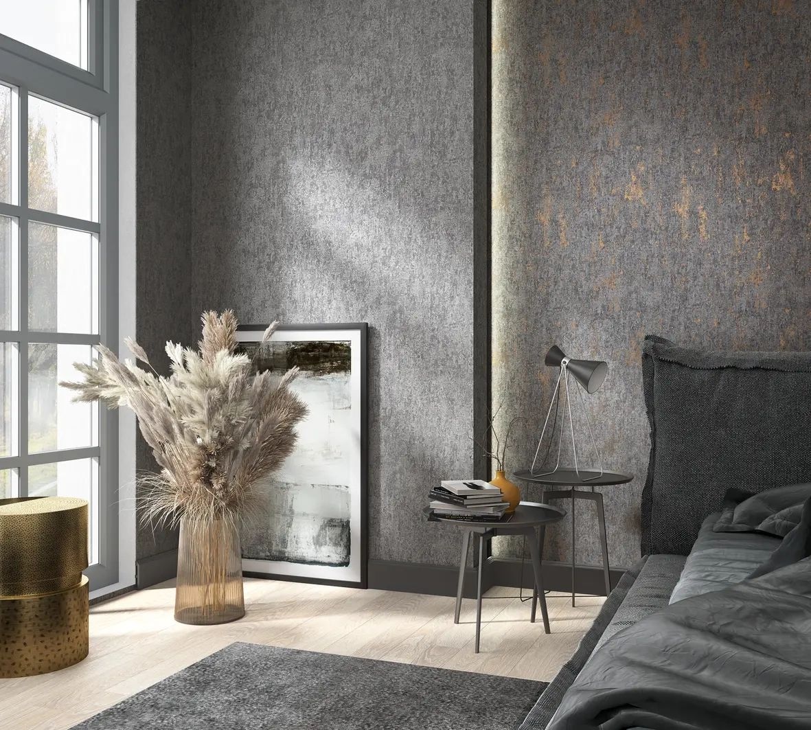 Marburg Vliestapete »Tapete Natural Texture«, urban, moderne Vliestapete für Wohnzimmer Schlafzimmer Küche