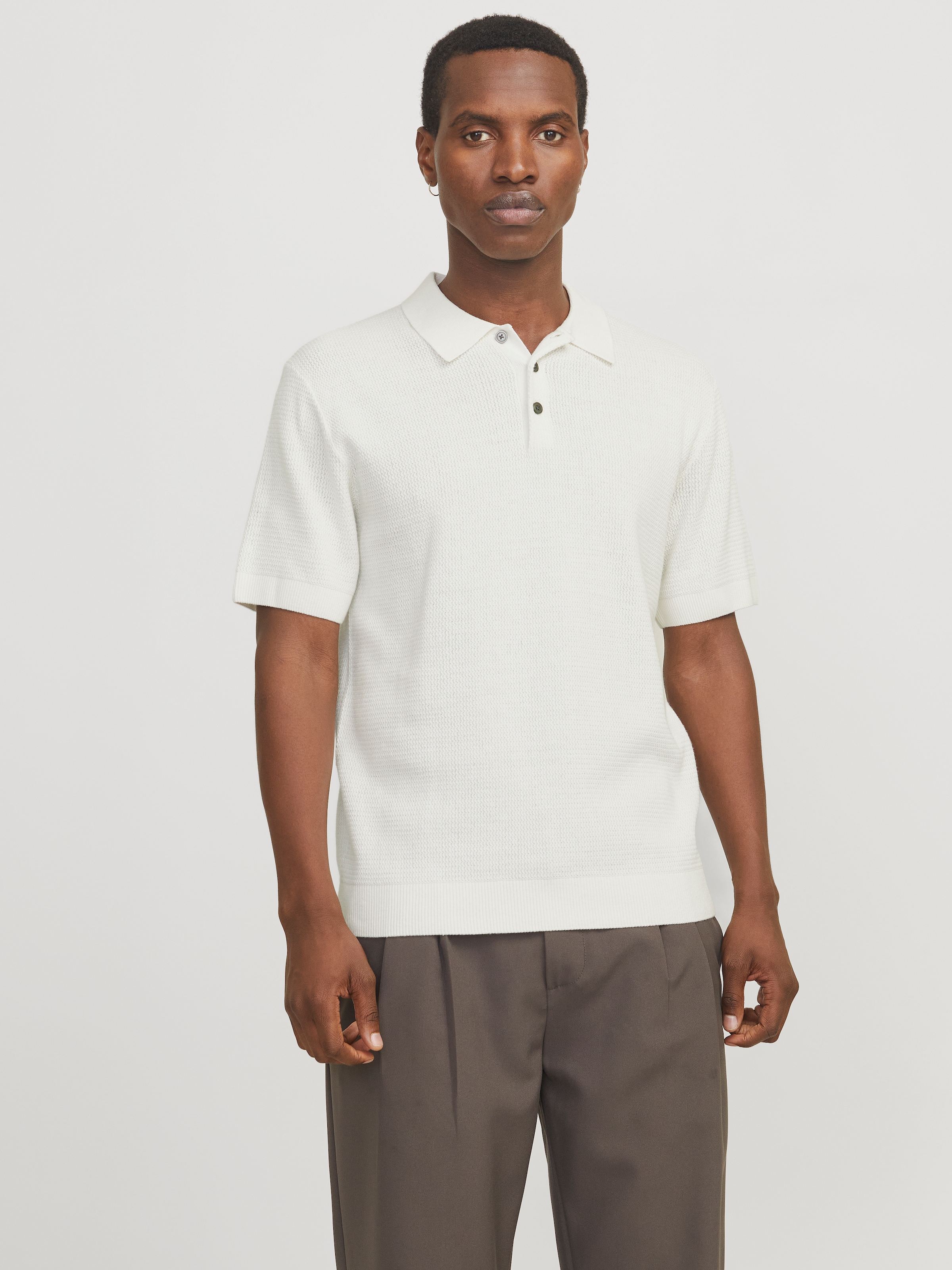Jack & Jones Polokragenpullover "JPRCCCOOPER KNIT POLO SS SN" günstig online kaufen