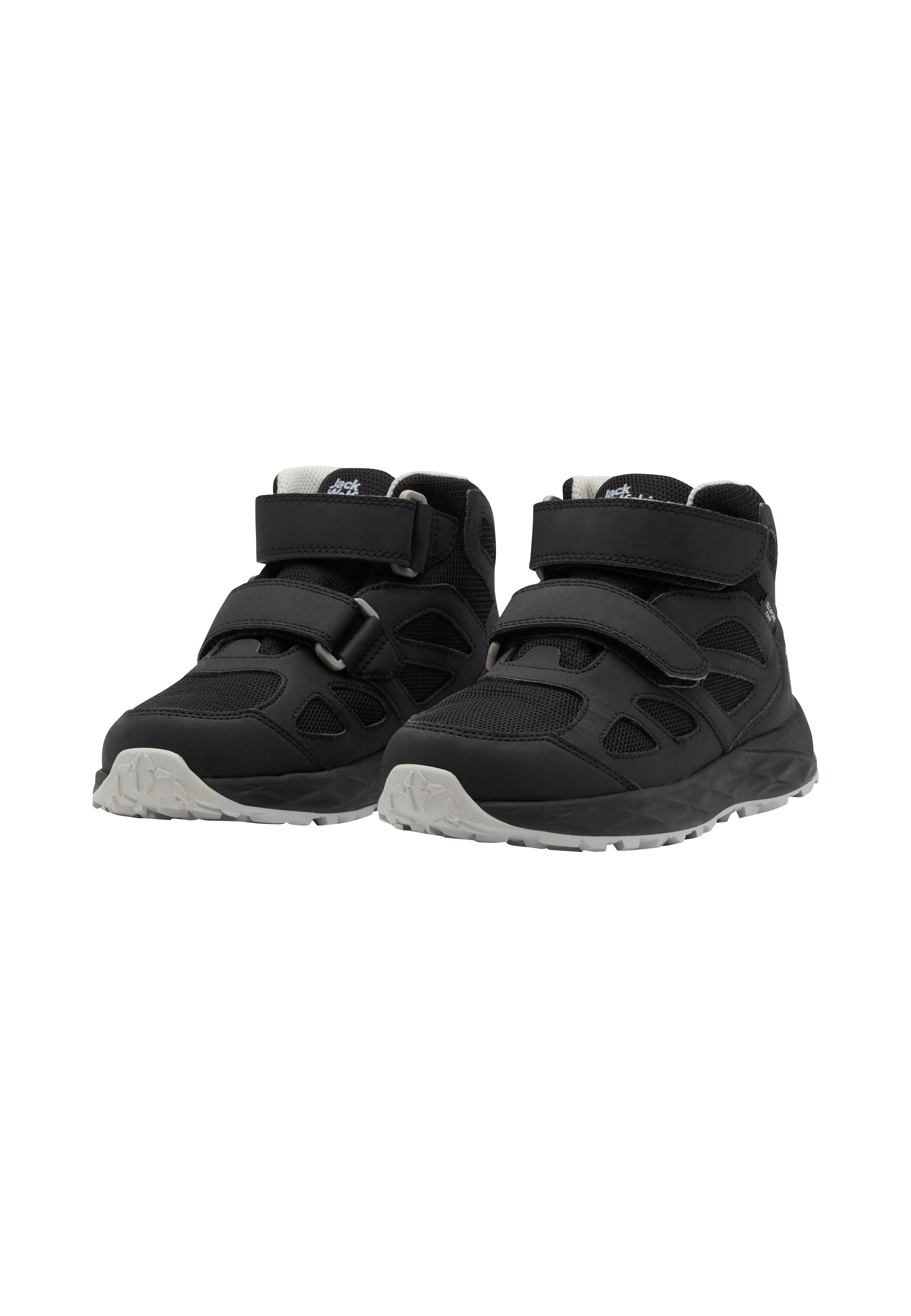 JACK WOLFSKIN Kinder Wanderschuh "WOODLAND 2 TEXAPORE MID VC K", Gr. 35phantom, Synthetik, Textil, Schuhe, Wasserdicht, Trekkingschuh