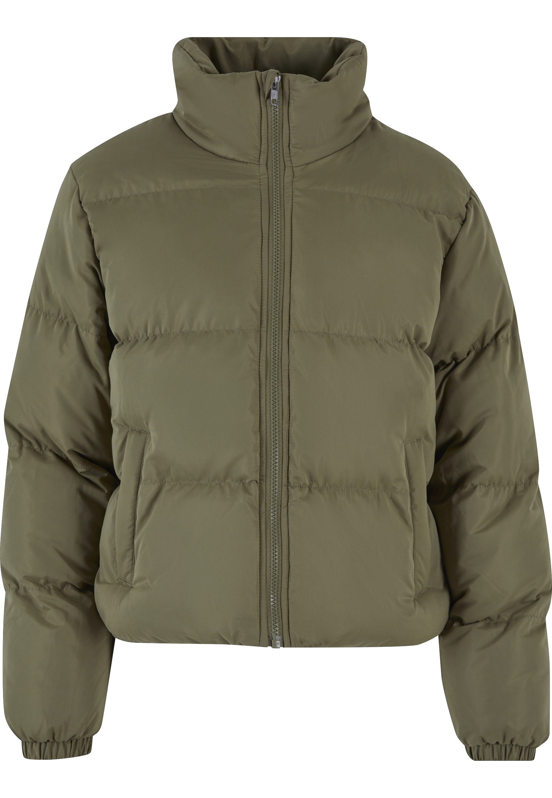 URBAN CLASSICS Winterjacke »Urban Classics Damen Ladies Short Peached Puffer Jacket« 1 Stk. tlg. ohne Kapuze