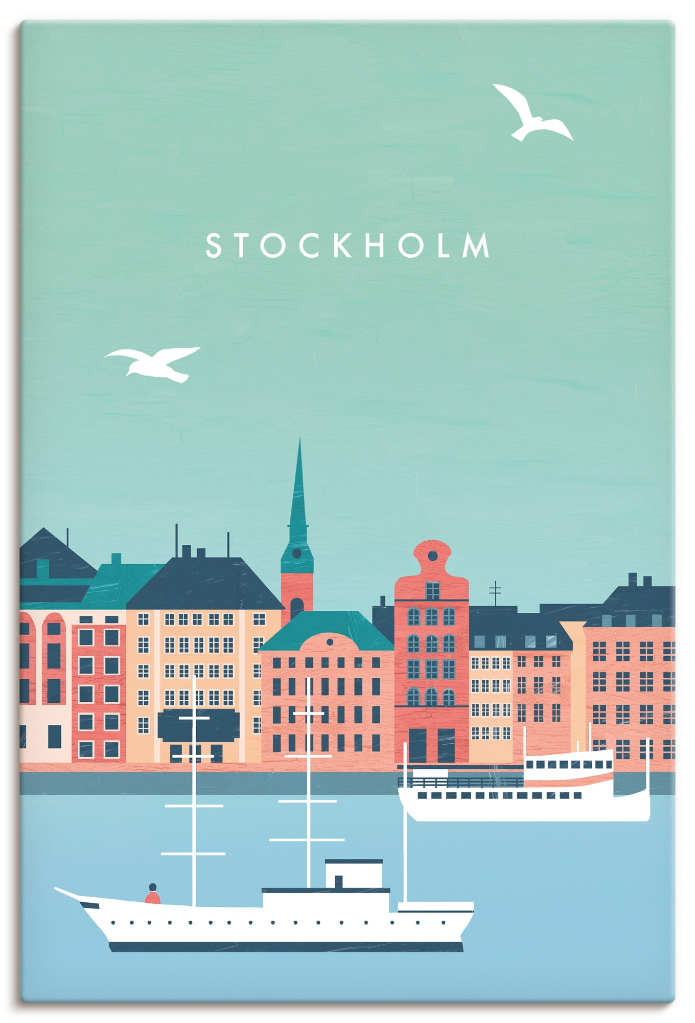Artland Wandbild "Stockholm" 1 Stk. tlg. als Alubild, Leinwandbild, Poster, Wandaufkleber in verschied. Größen