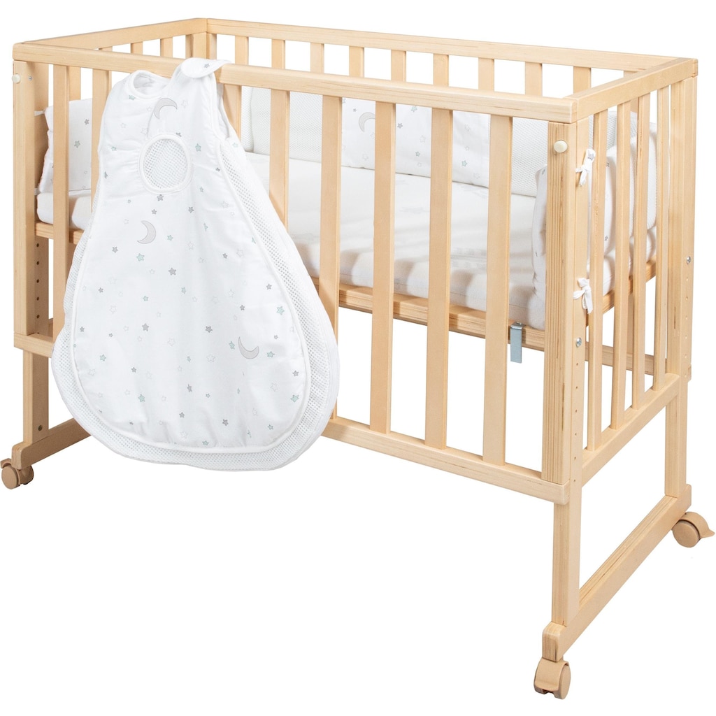 roba® Stubenbett »safe asleep® 3-in-1 Sternenzauber, natur«, (4 tlg.)