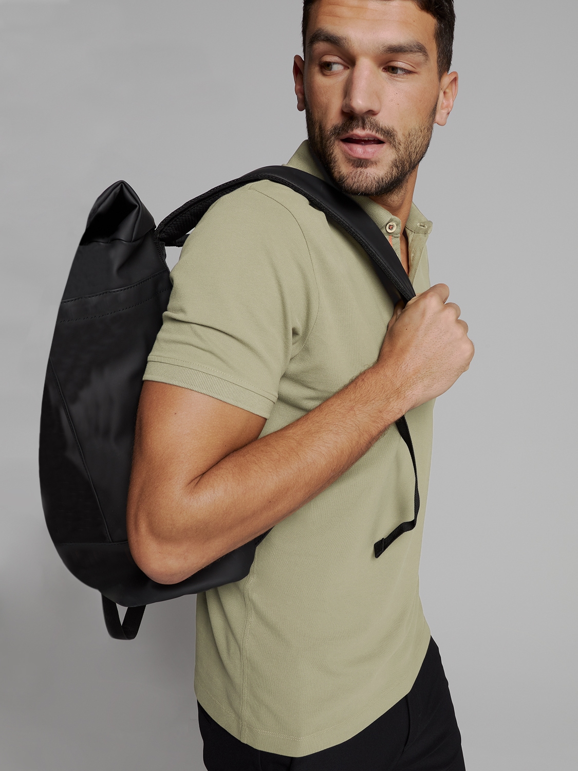 NO EXCESS Poloshirt »No Excess Poloshirt Polo Pique Garment Dyed«