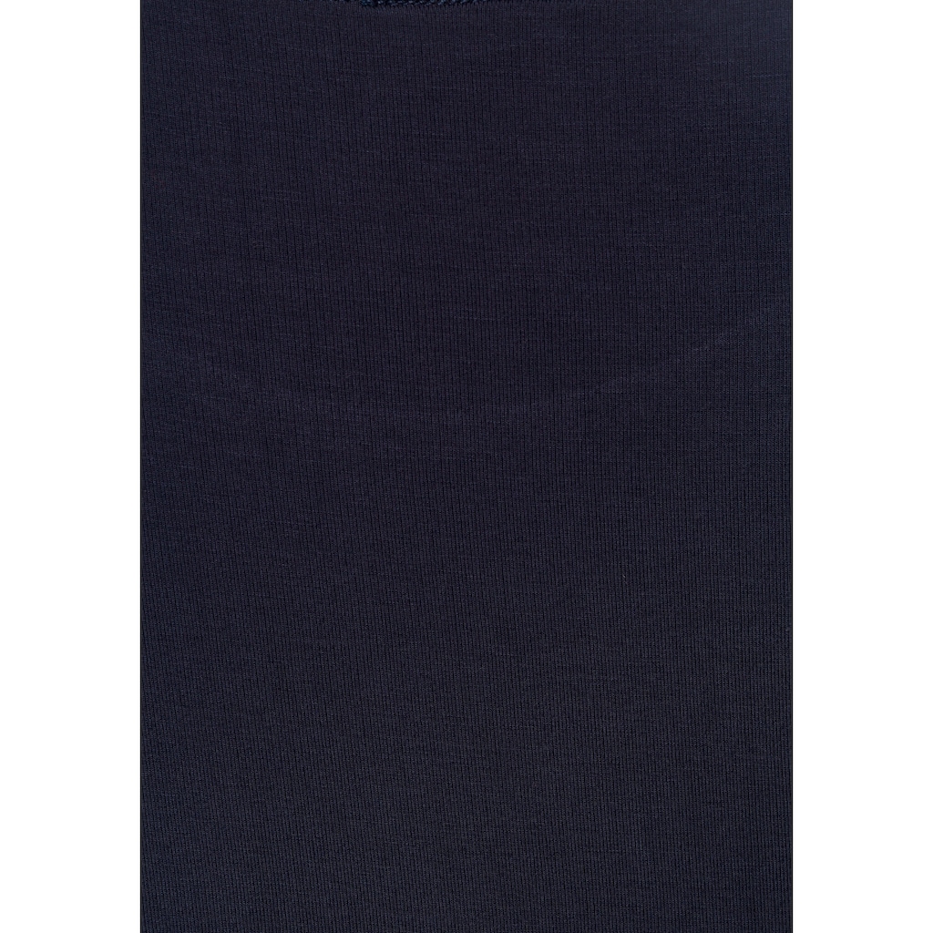 LASCANA T-Shirt, (2 tlg., 2er-Pack), mit aufwendiger Ärmelverarbeitung