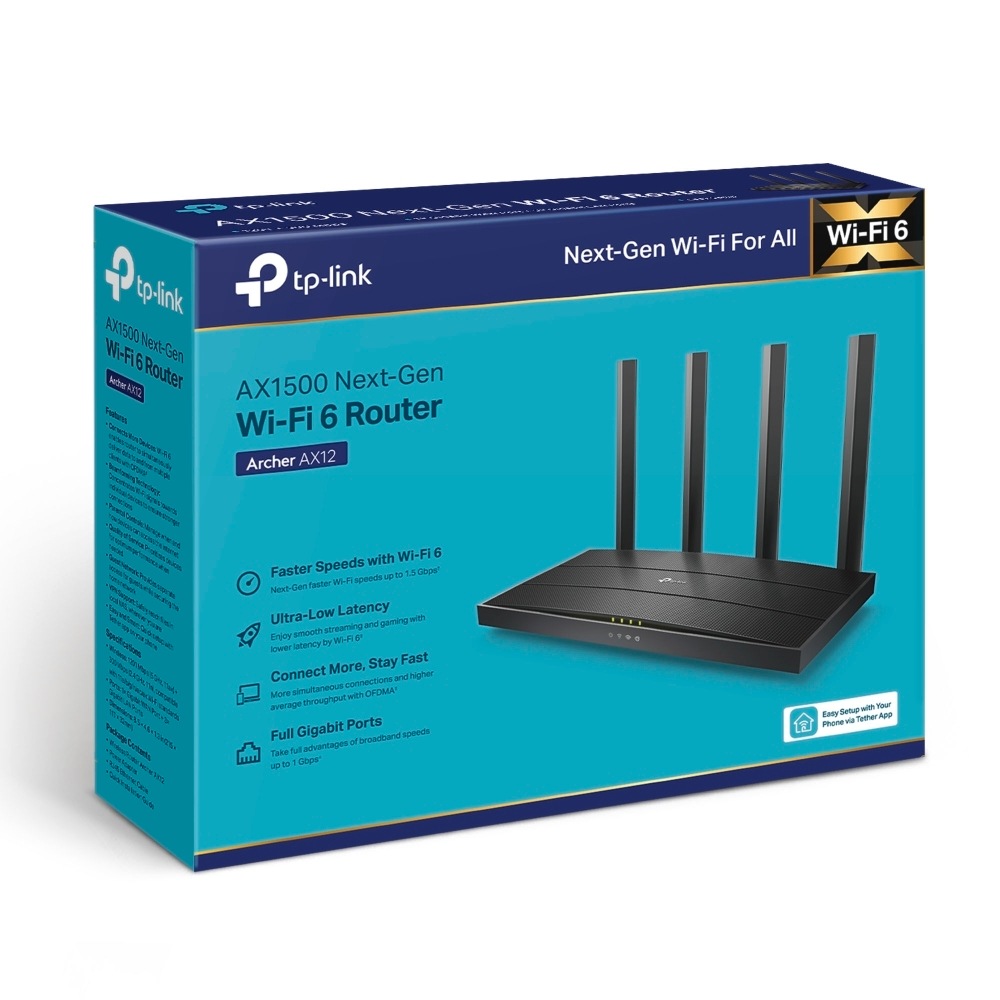 TP-Link WLAN-Router »Archer AX12 AX1500 Dual-Band Wi-Fi 6«