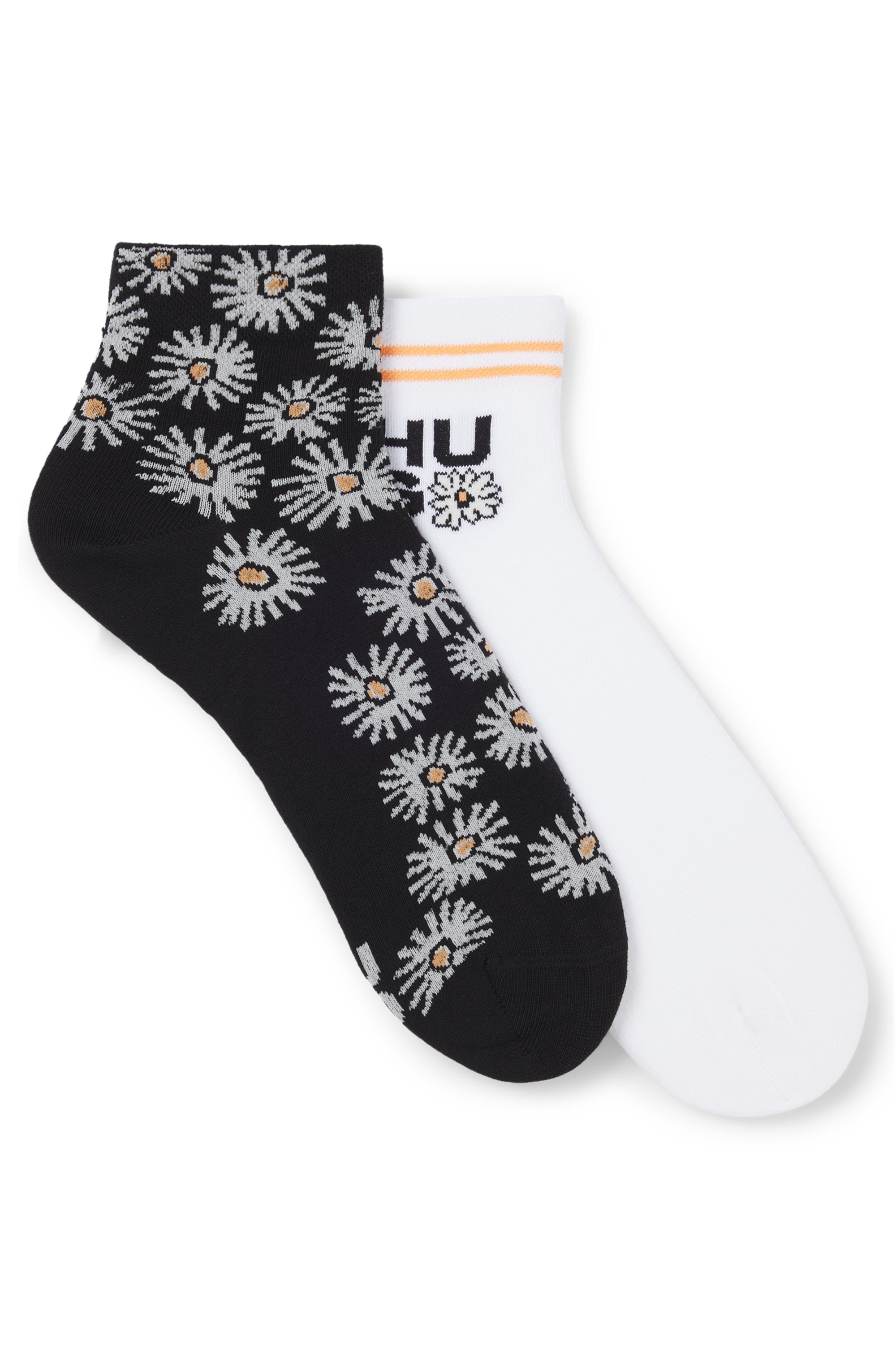 HUGO Underwear Socken »2P SH DAISY CC W«, (Packung, 2 Paar, 2er Pack), mit Blumenmotiv