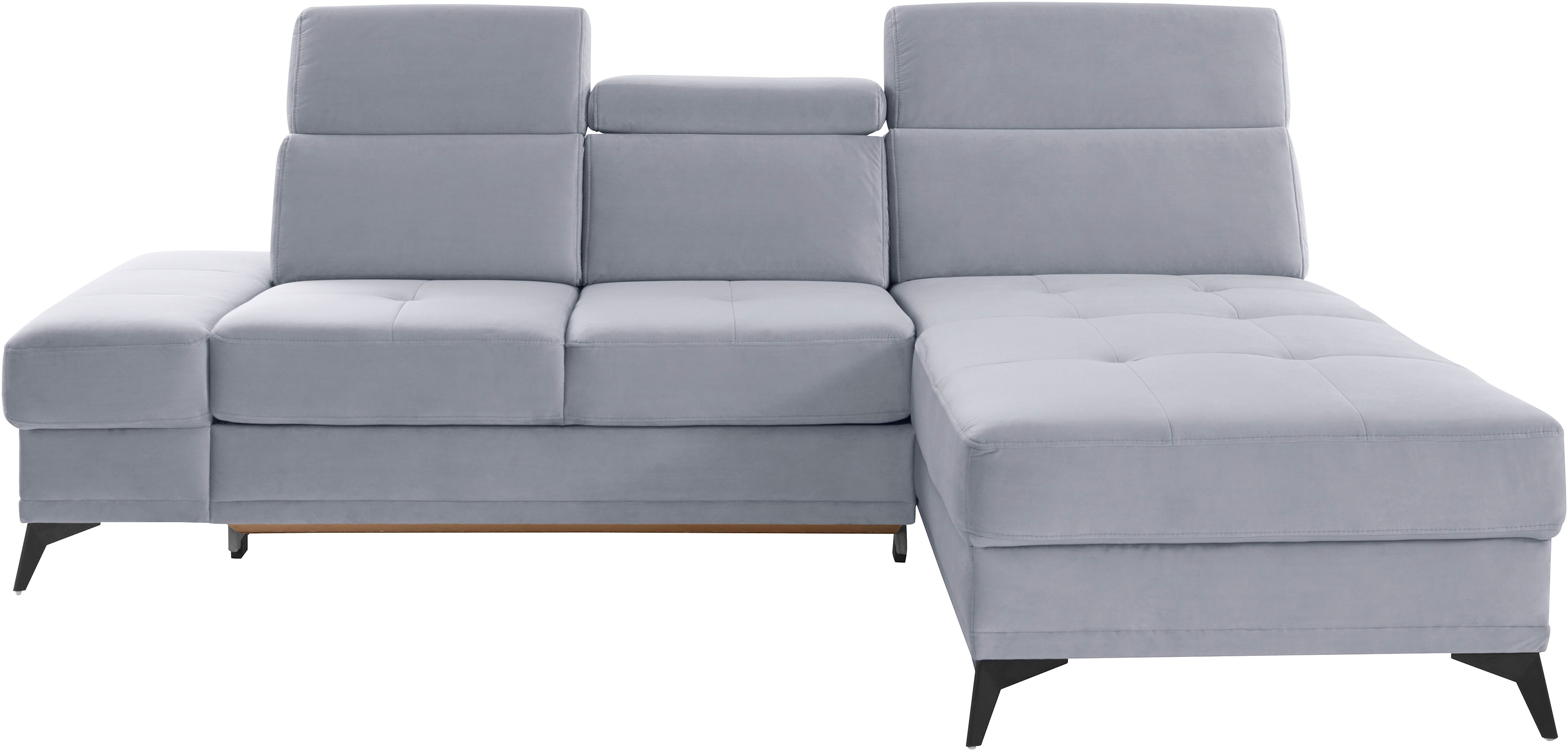 OTTO home Ecksofa "Cardiz L-Form" inkl.Kopfteilverstellung und Federkern wahlweise mit Schlaffunktion