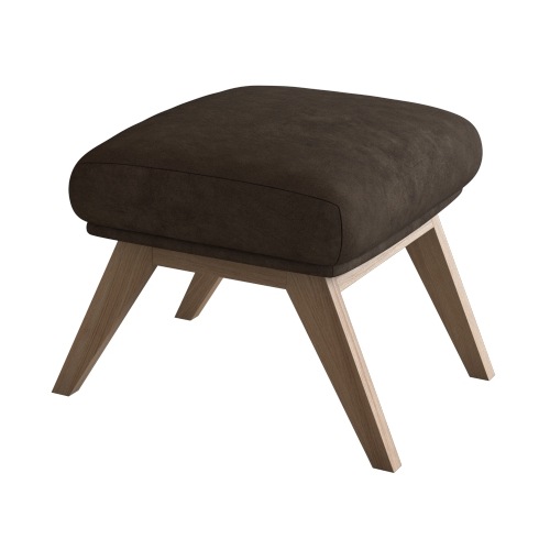 FLEXLUX "Adria" Fuß Eiche, Fußhocker für Ohrensessel