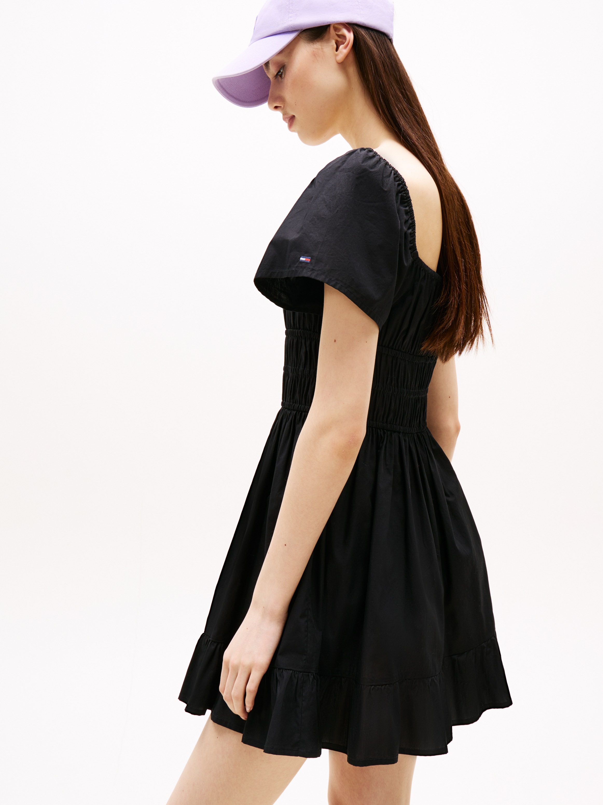 Tommy Jeans Minikleid "TJW ROUCHE MINI POPLIN DRESS EXT" günstig online kaufen