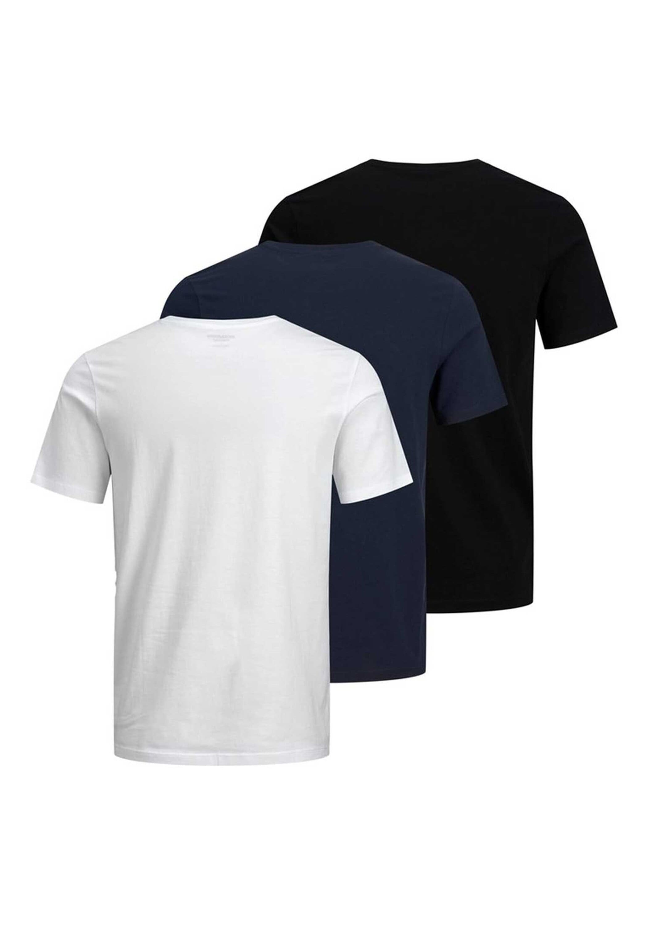 Jack & Jones Herren Rundhals T-Shirt JJECORP LOGO PLAY 3er PACK - Slim Fit günstig online kaufen