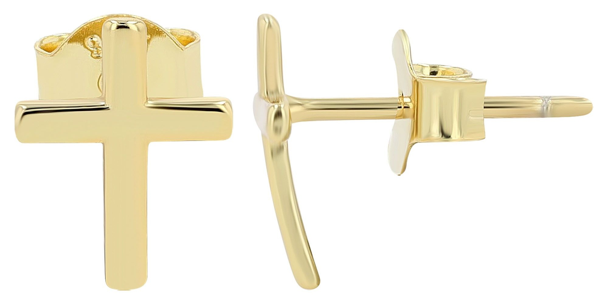 Adelia´s Paar Ohrhänger "Damen Ohrringe – Ohrstecker Kreuz aus 925 Silber" günstig online kaufen