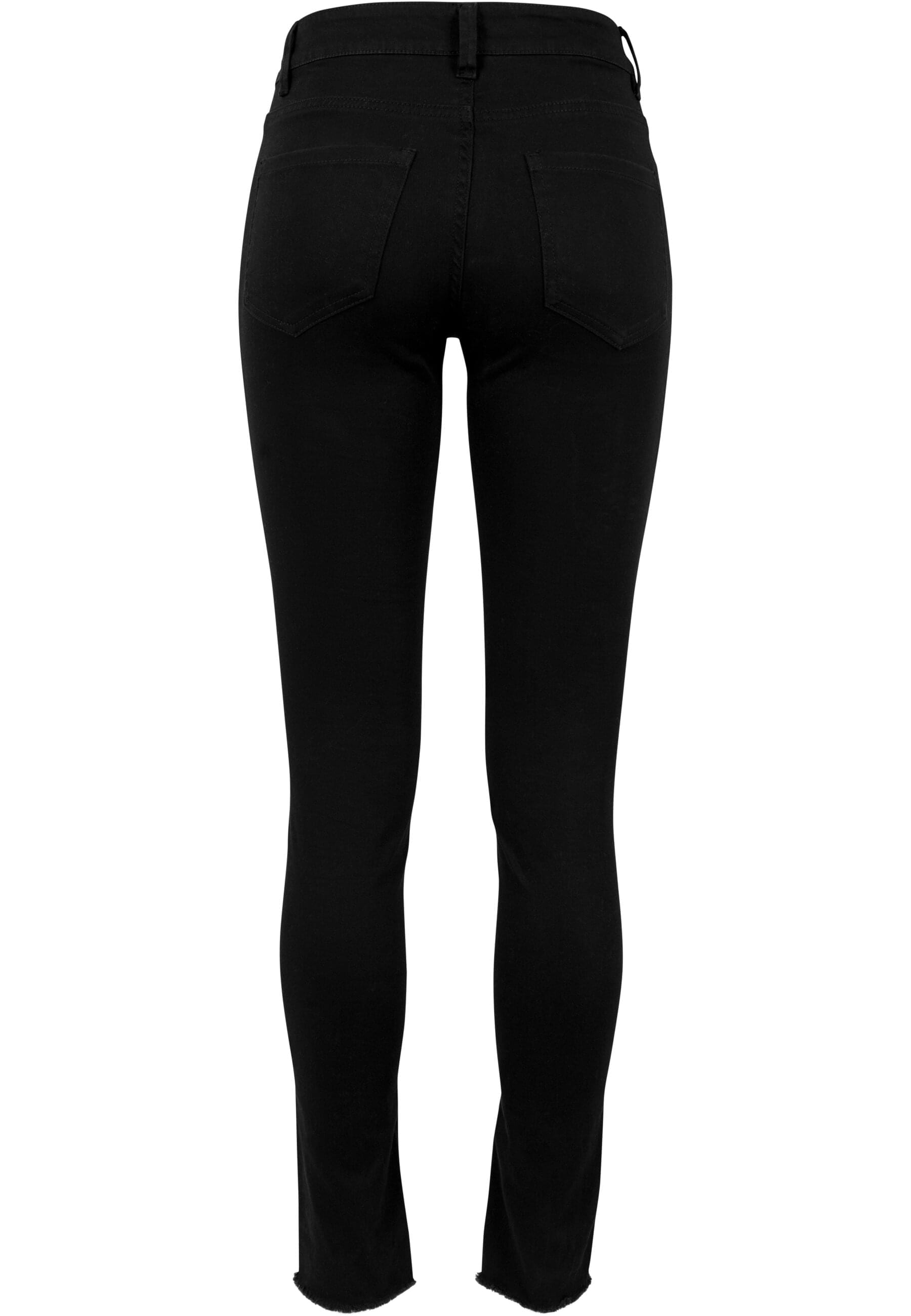 URBAN CLASSICS Stoffhose »Urban Classics Damen Ladies Cut Knee Pants«, (1 tlg.)