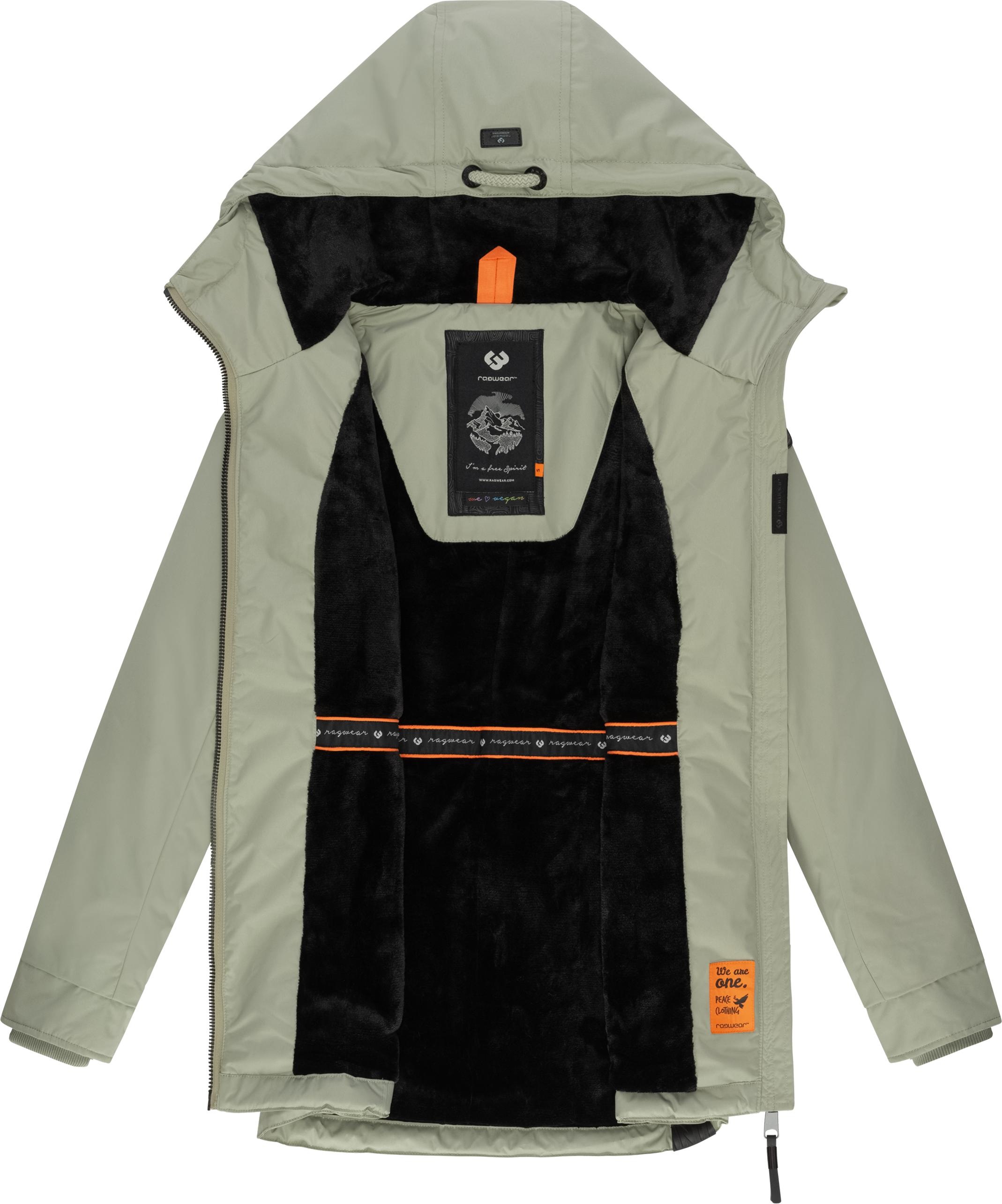 Ragwear Winterjacke »Zuzka Winter«, mit Kapuze, Wasserdichter Winterparka mit Teddyfleece Innenfutter