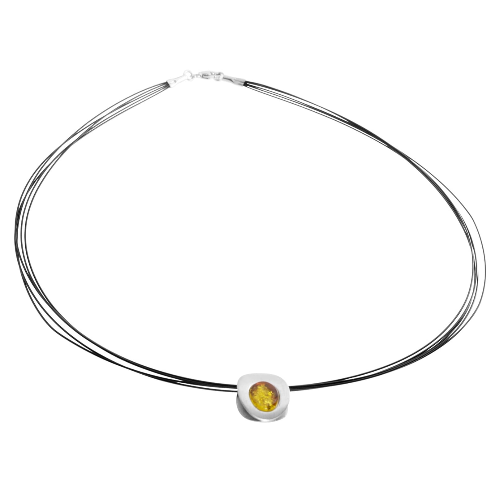 OSTSEE-SCHMUCK Halsreif »Ostsee-Schmuck Halsreif mit Anhänger Gleiter-Rabea«, (2 tlg.)