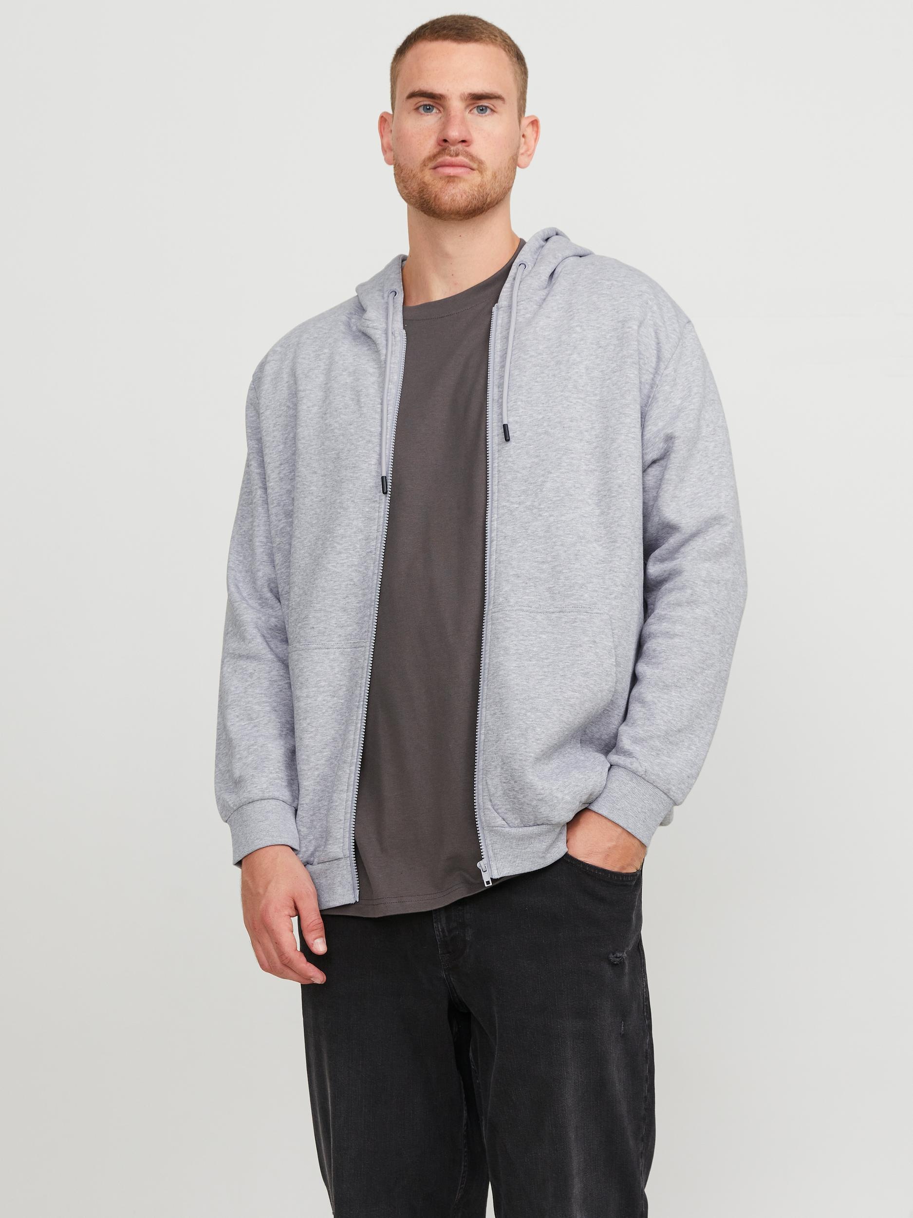 Jack & Jones PlusSize Kapuzensweatjacke "JJEBRADLEY mit Kapuze und weichem günstig online kaufen