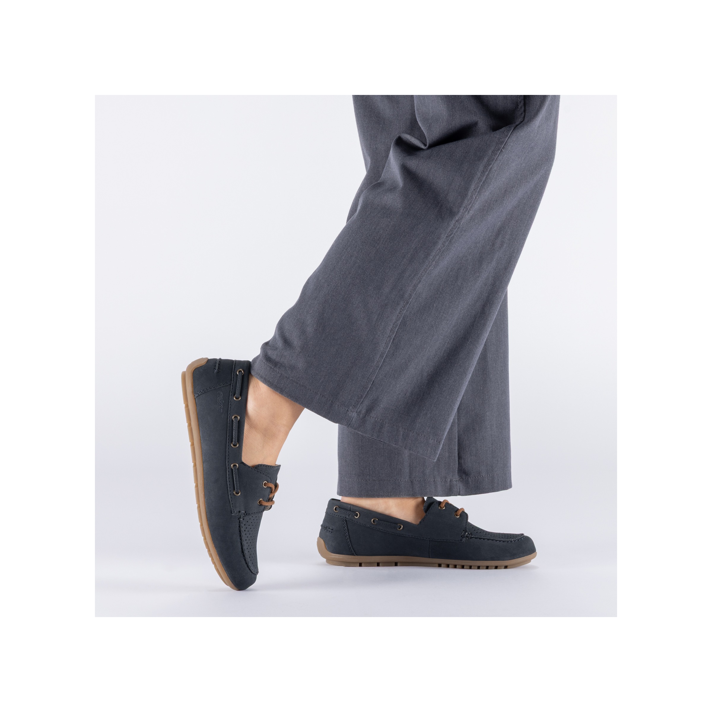 Rieker Boat Shoe Navy 41 2
