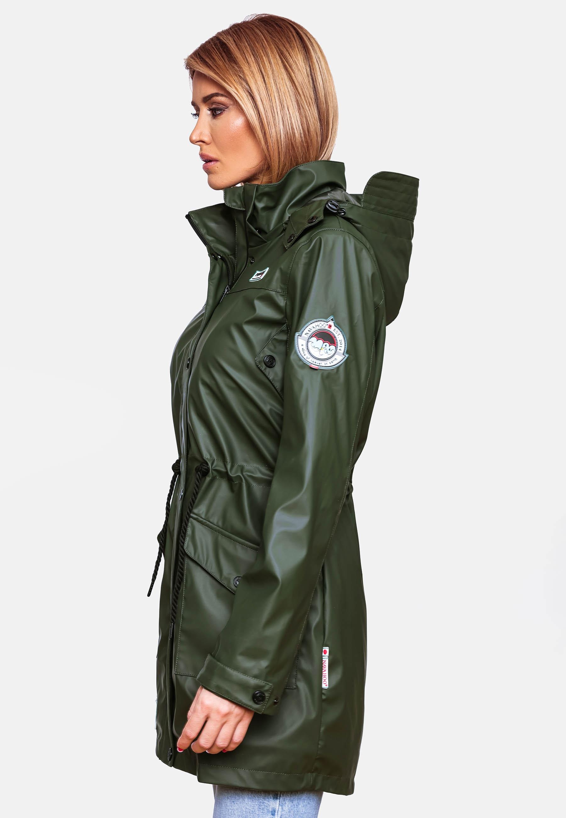 Navahoo Outdoorjacke »Deike«, mit Kapuze, modischer Damen Outdoor Regenmantel