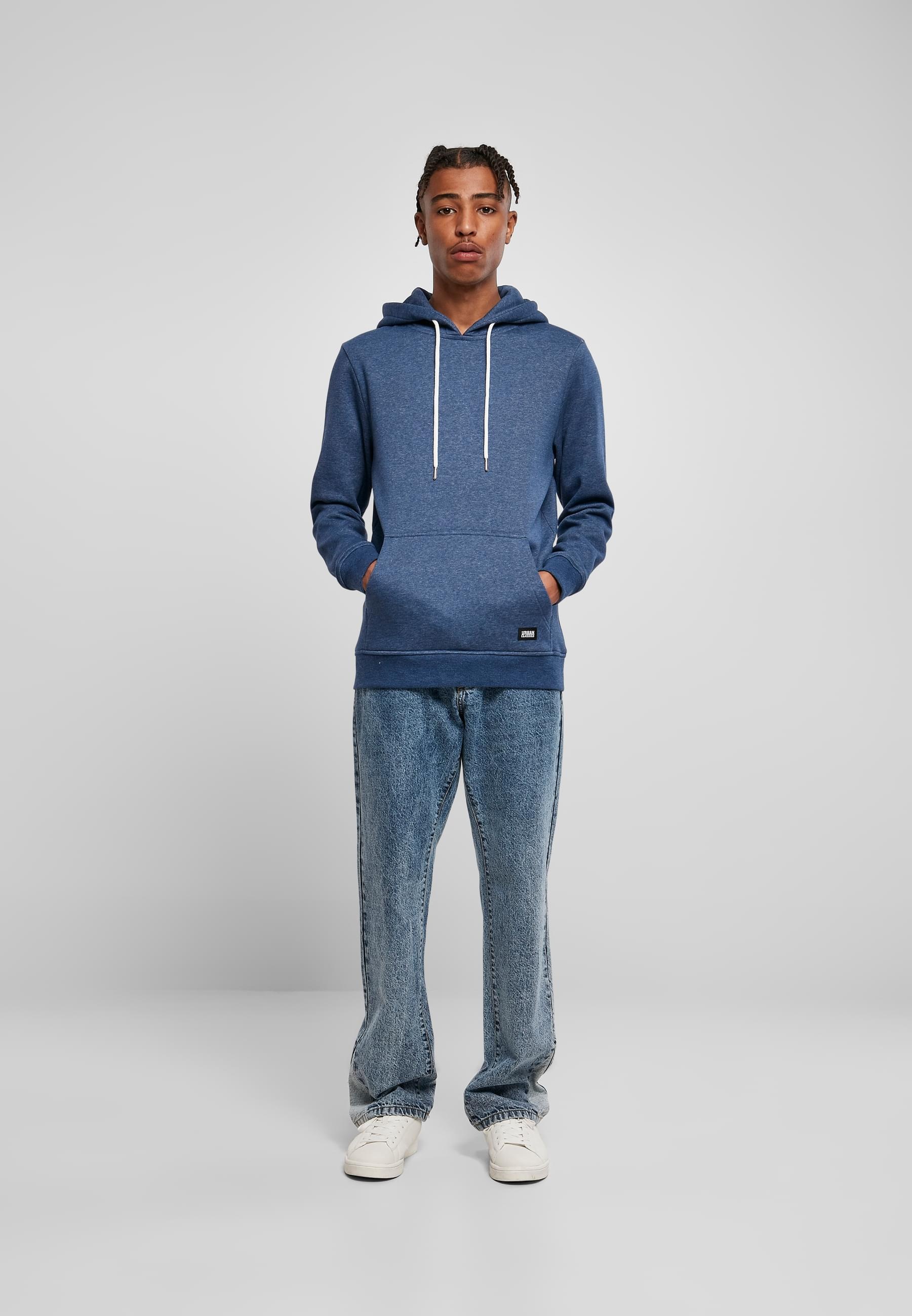 URBAN CLASSICS Sweatshirt »Urban Classics Herren Basic Melange Hoody«, (1 tlg.)
