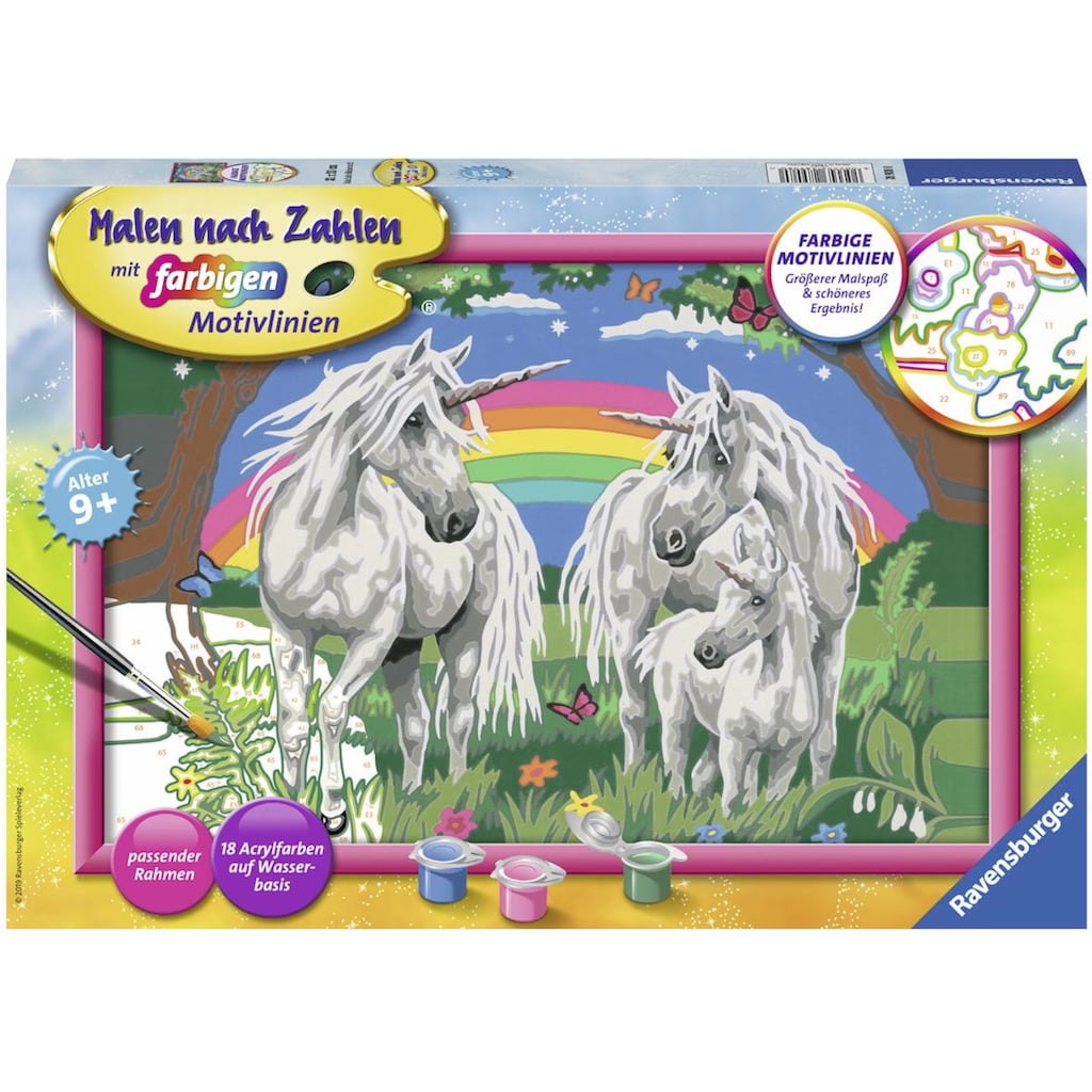 Ravensburger Malen nach Zahlen »Fabelhafte Einhornwelt«